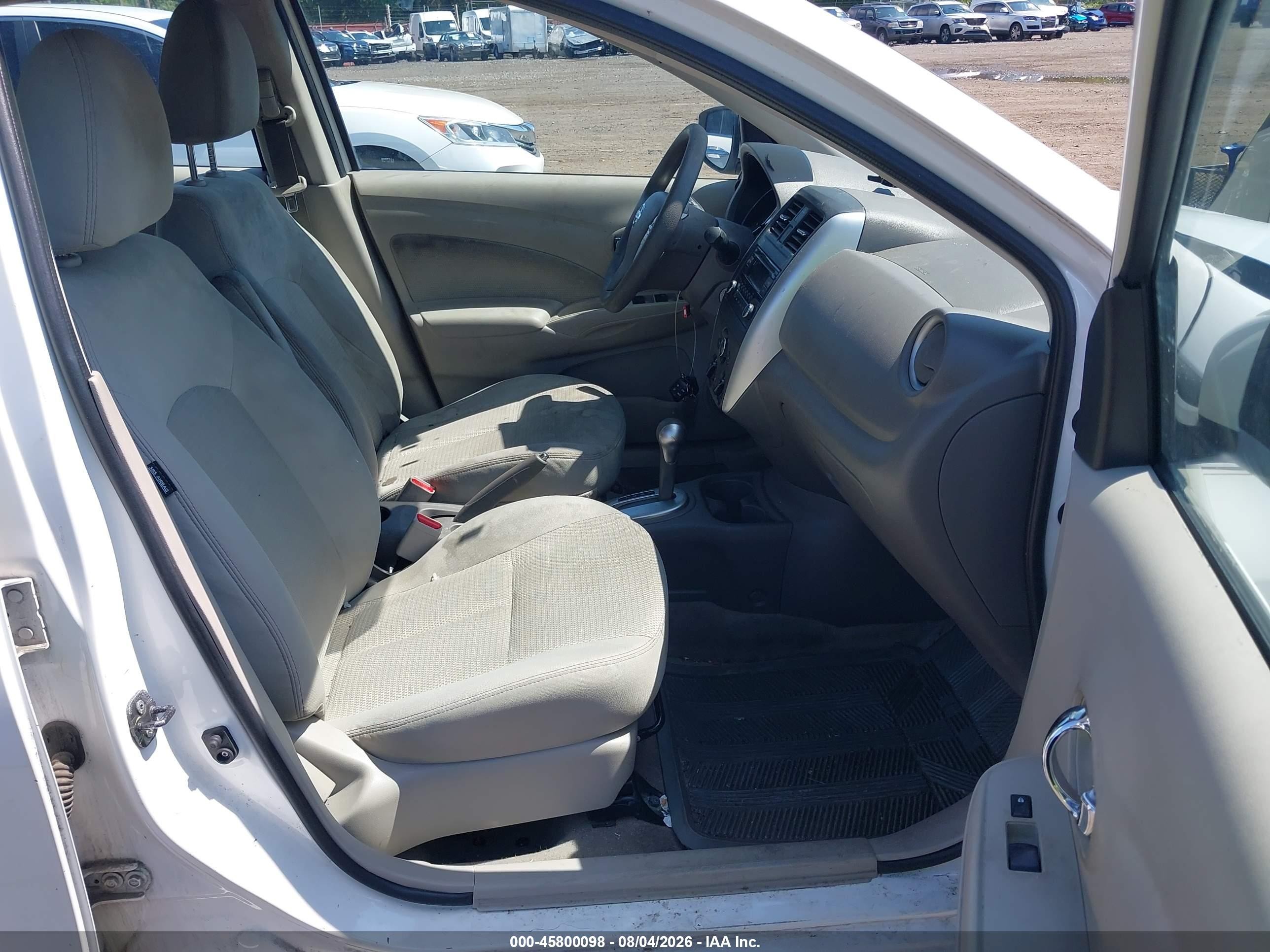 2015 Nissan Versa 1.6 Sv White vin: 3N1CN7AP6FL833948