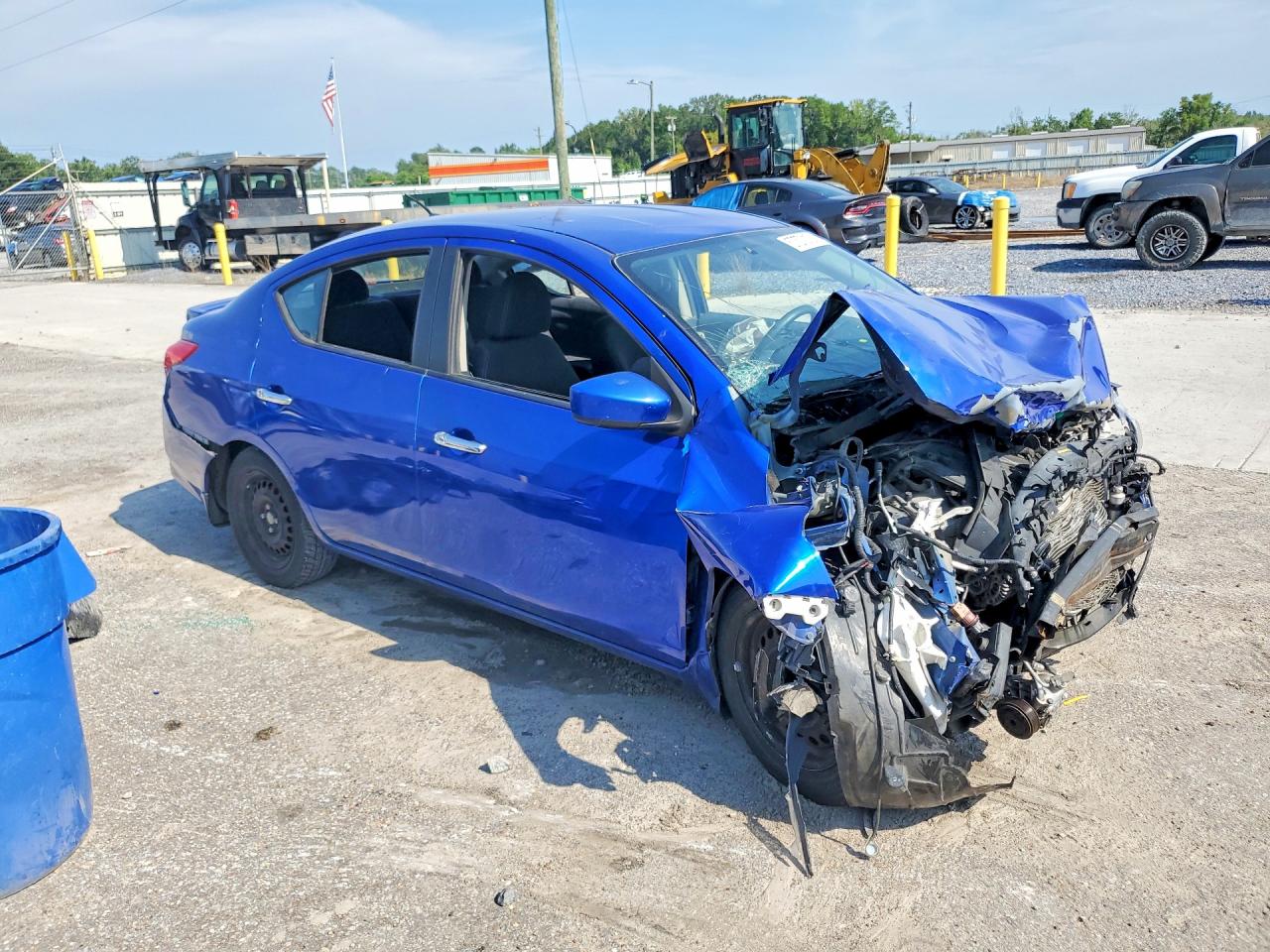 2015 Nissan Versa 1.6 Sv Blue vin: 3N1CN7AP6FL866089