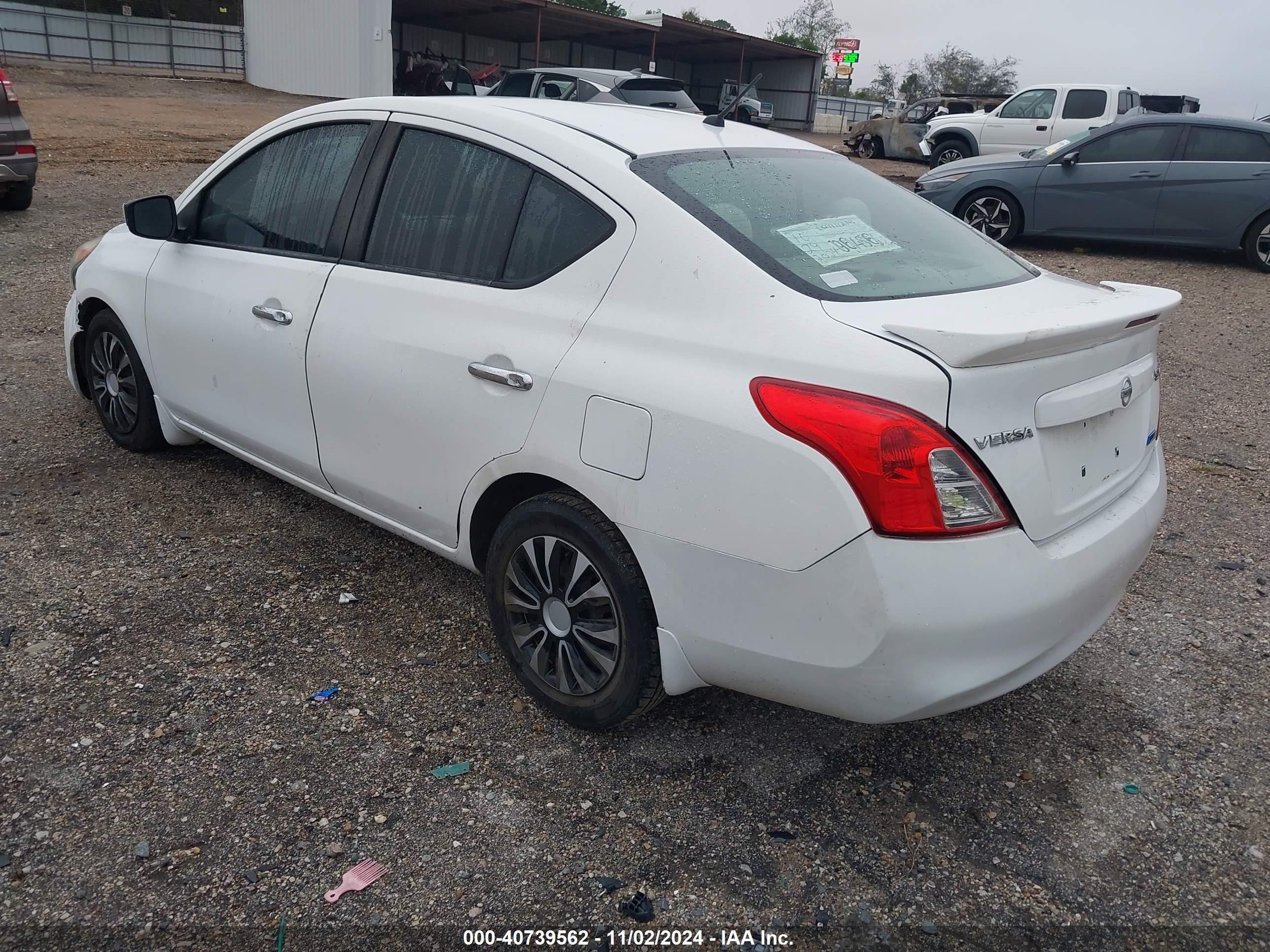 2015 Nissan Versa 1.6 Sv White vin: 3N1CN7AP6FL871292