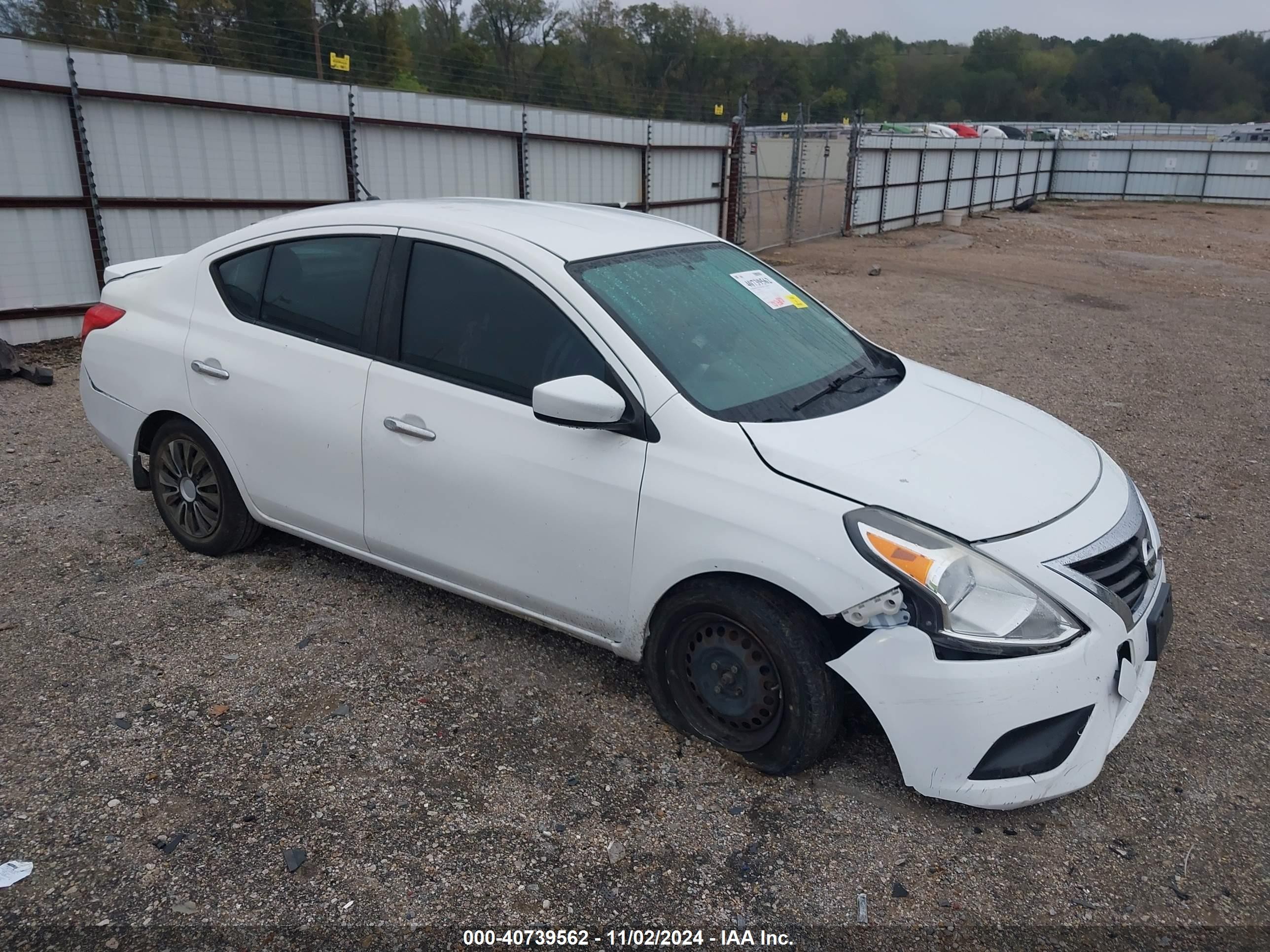 2015 Nissan Versa 1.6 Sv White vin: 3N1CN7AP6FL871292