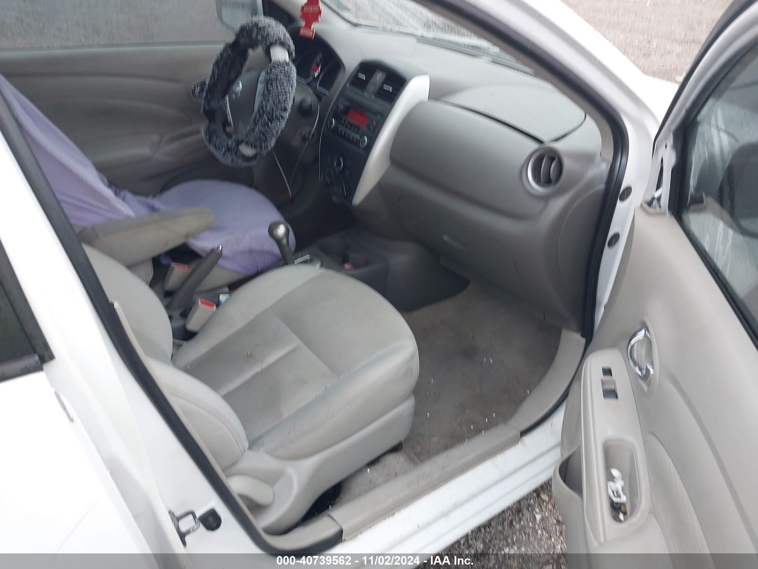 2015 Nissan Versa 1.6 Sv White vin: 3N1CN7AP6FL871292