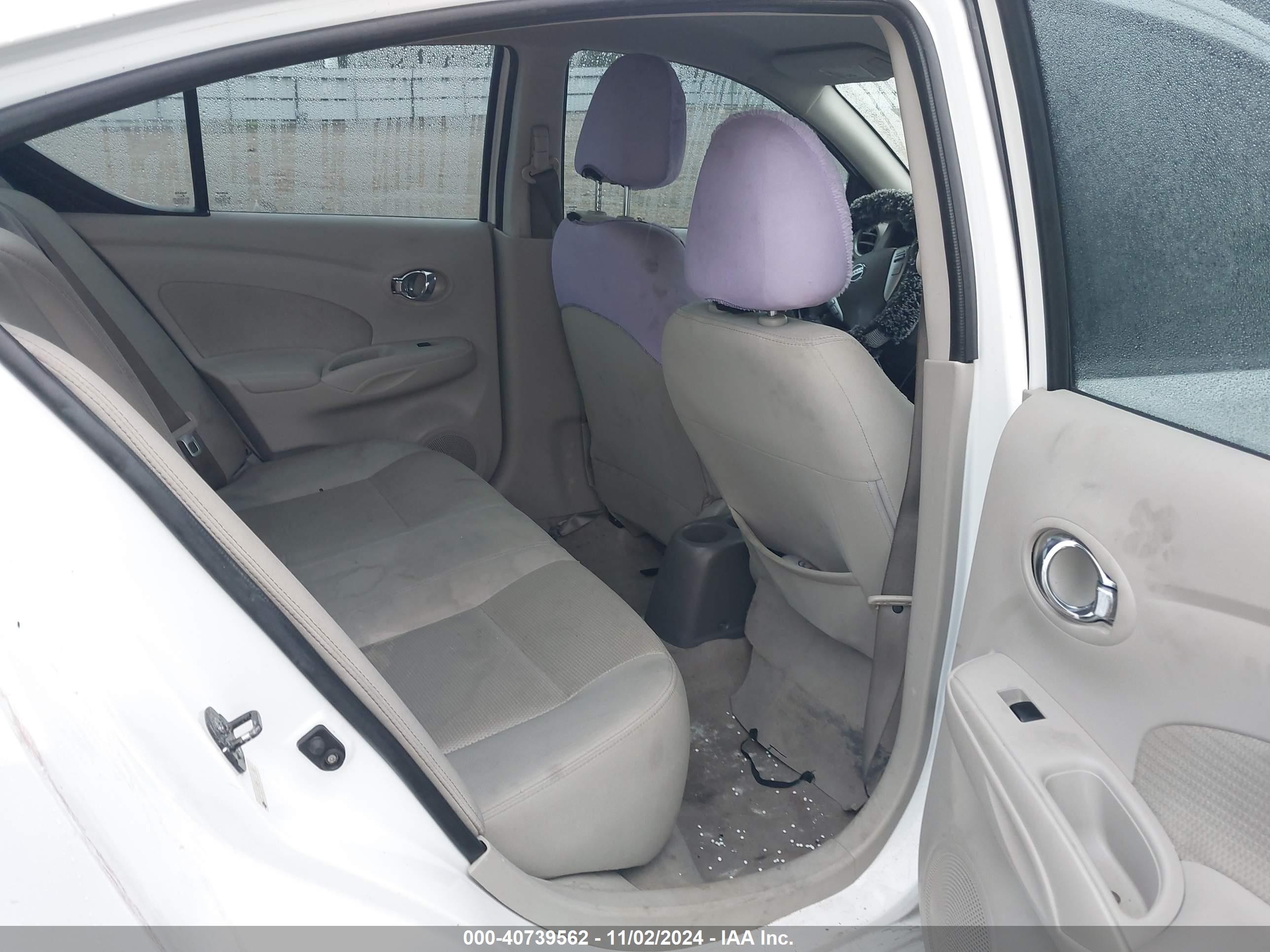 2015 Nissan Versa 1.6 Sv White vin: 3N1CN7AP6FL871292