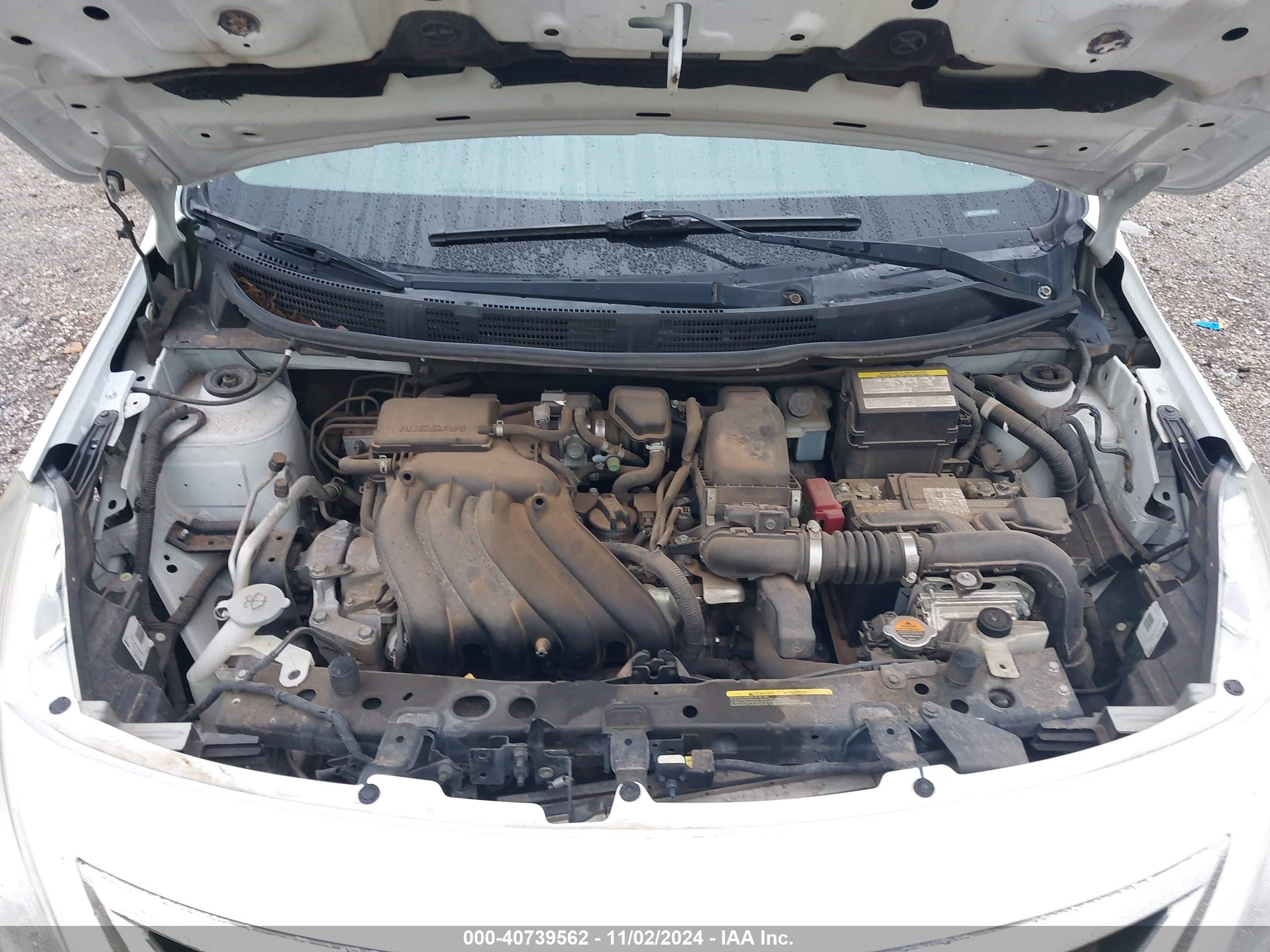 2015 Nissan Versa 1.6 Sv White vin: 3N1CN7AP6FL871292