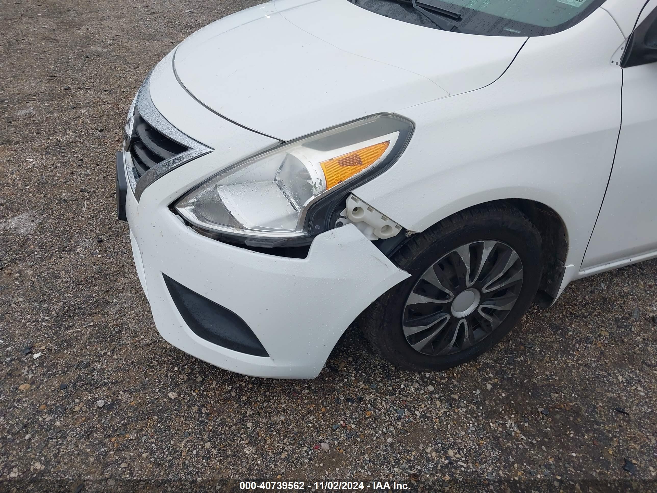 2015 Nissan Versa 1.6 Sv White vin: 3N1CN7AP6FL871292