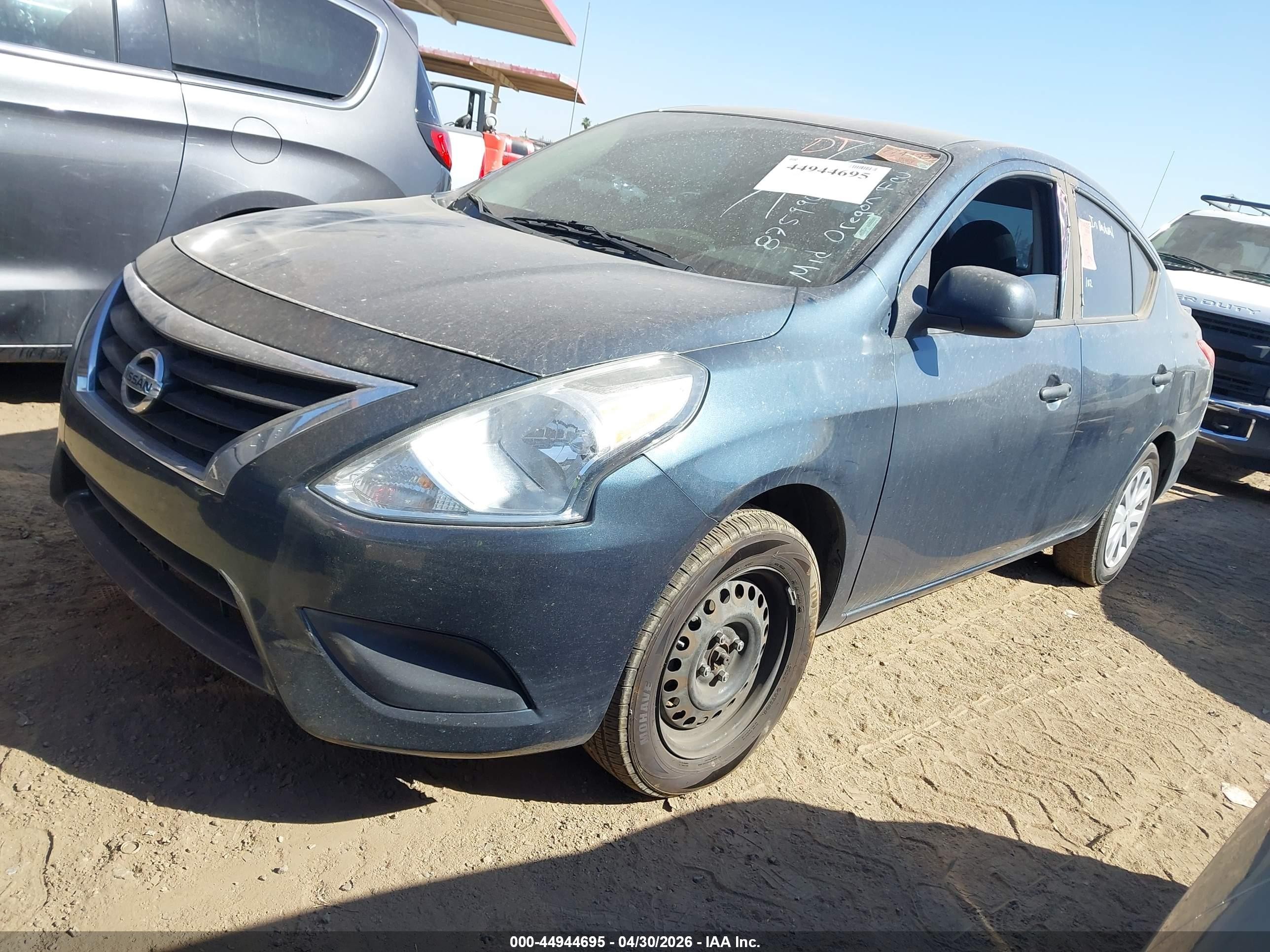 2015 Nissan Versa 1.6 S+ Dark Blue vin: 3N1CN7AP6FL875990