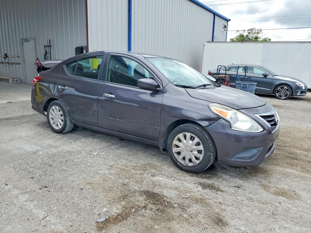 2015 Nissan Versa 1.6 Sv Gray vin: 3N1CN7AP6FL897682