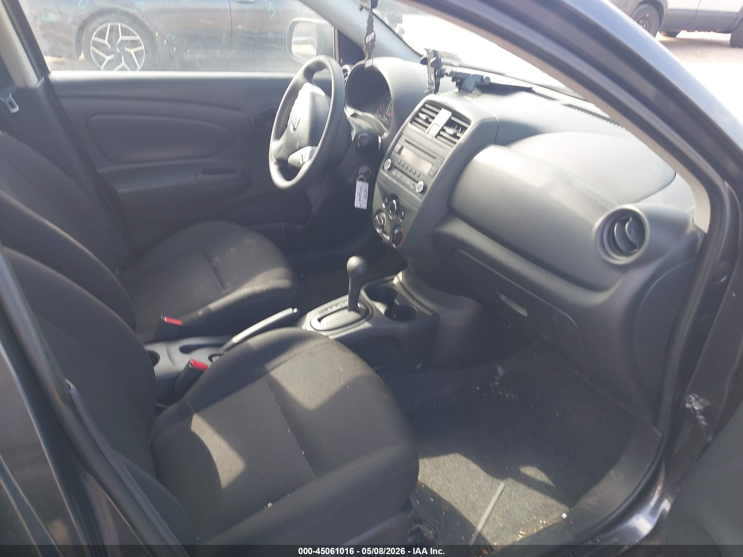 2015 Nissan Versa 1.6 S+ Gray vin: 3N1CN7AP6FL916442