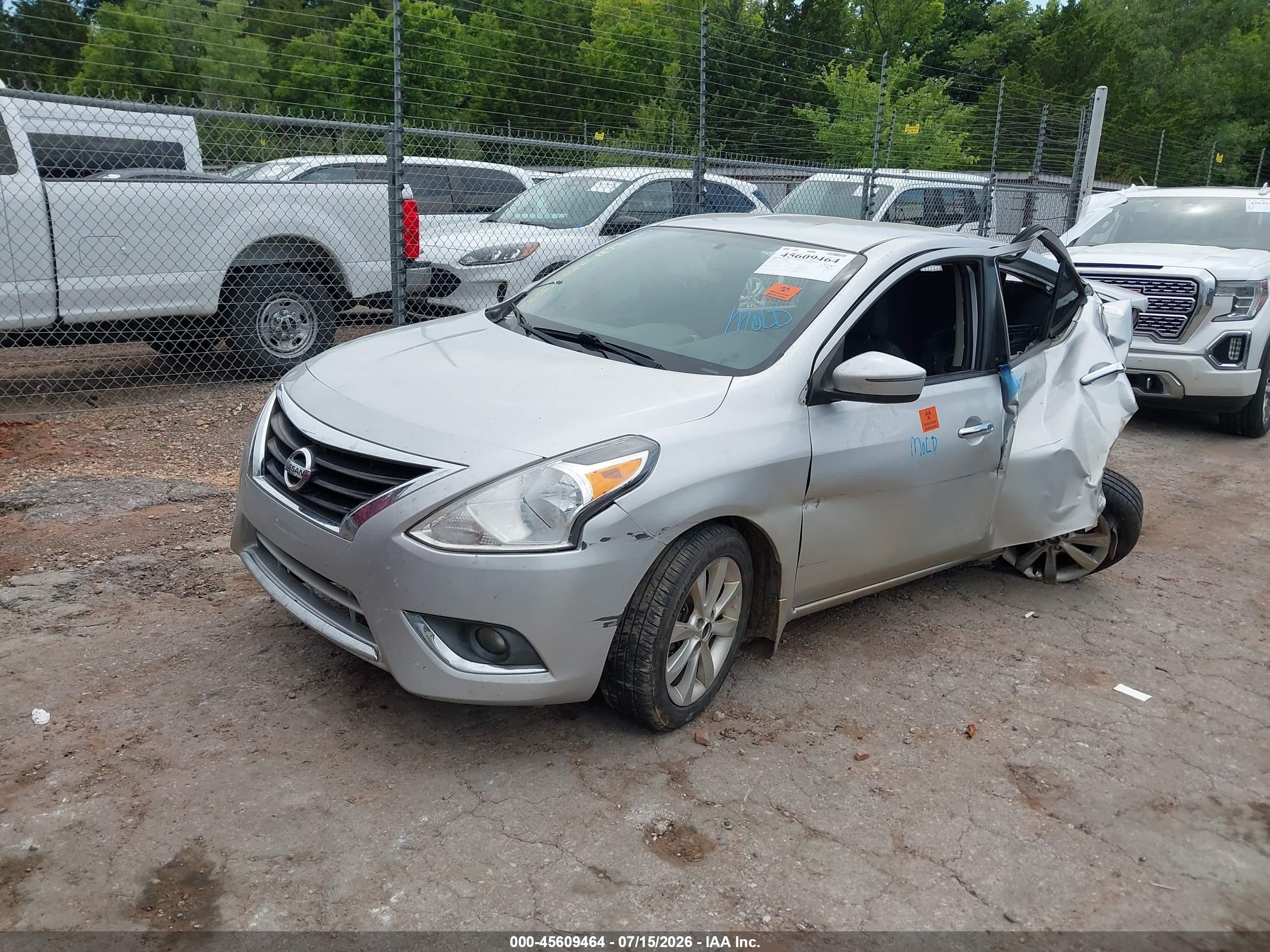 2015 Nissan Versa 1.6 Sl Silver vin: 3N1CN7AP6FL943530
