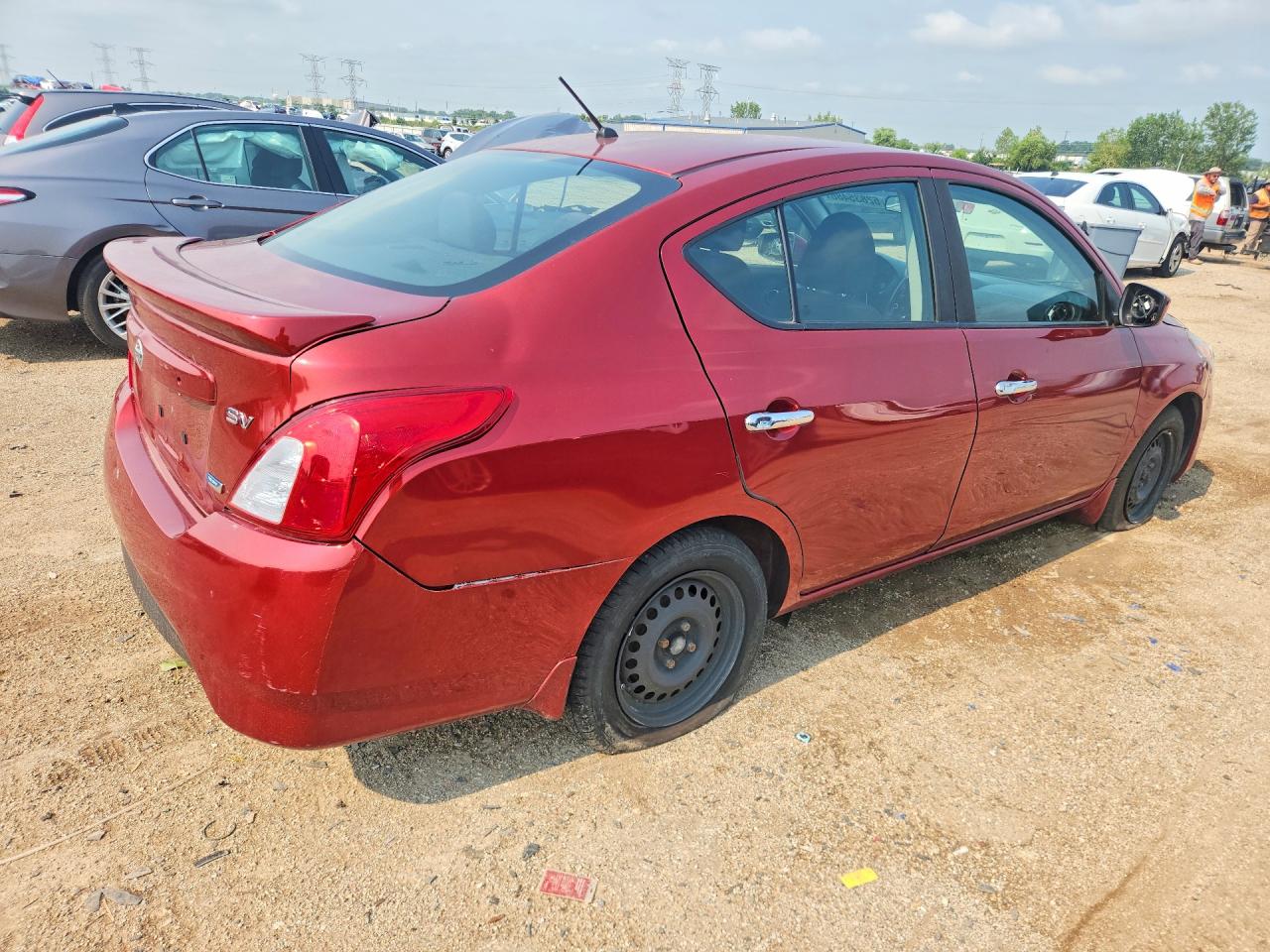 2016 Nissan Versa 1.6 Sv Red vin: 3N1CN7AP6GL871679