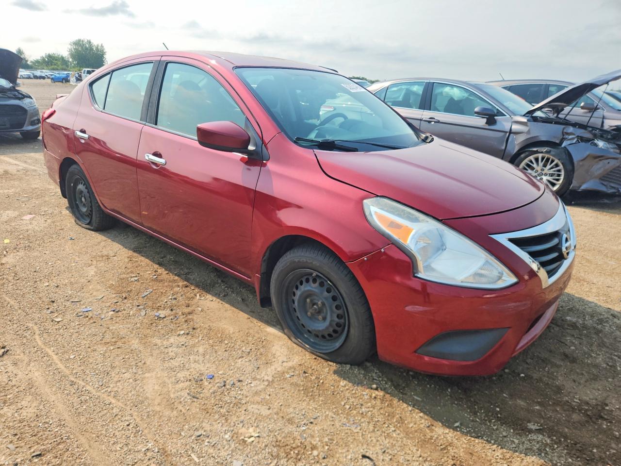 2016 Nissan Versa 1.6 Sv Red vin: 3N1CN7AP6GL871679