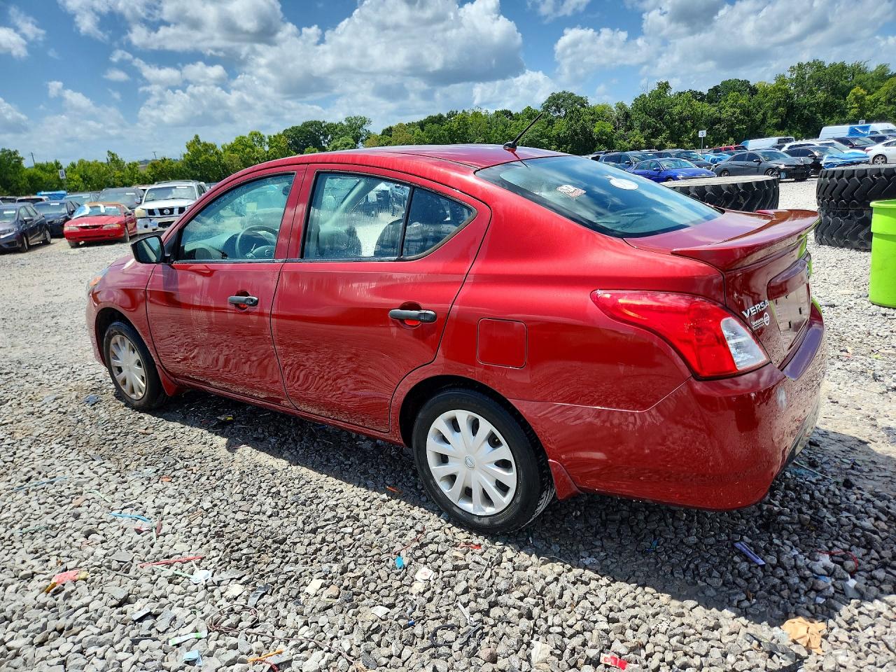2019 Nissan Versa S Plus Red vin: 3N1CN7AP6KL830154