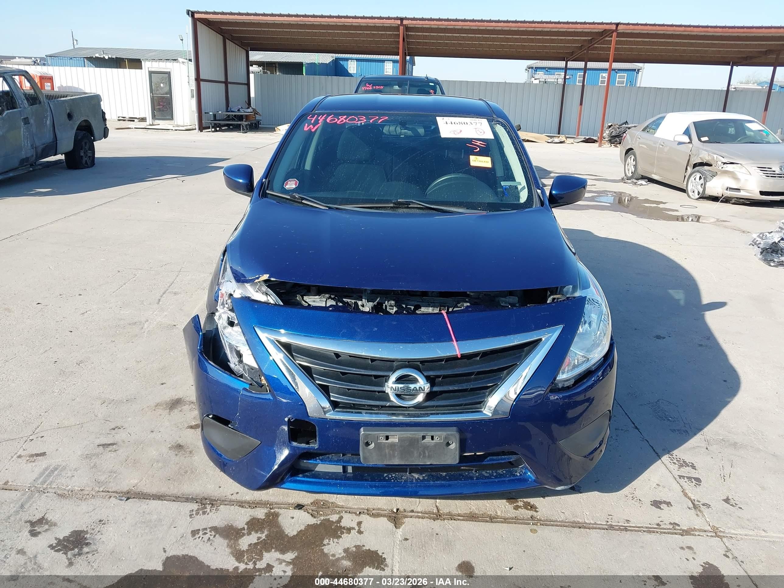 2019 Nissan Versa 1.6 Sv Blue vin: 3N1CN7AP6KL848749