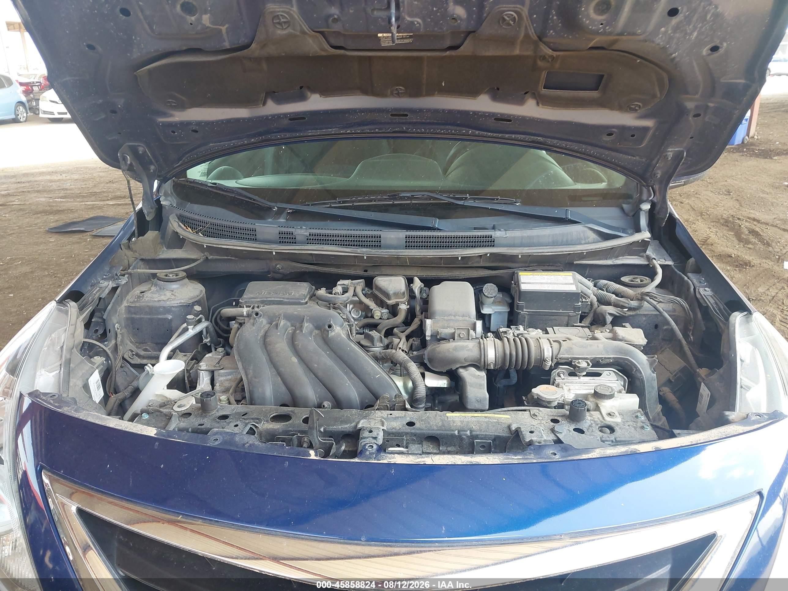 2019 Nissan Versa 1.6 Sv Синий vin: 3N1CN7AP6KL858231
