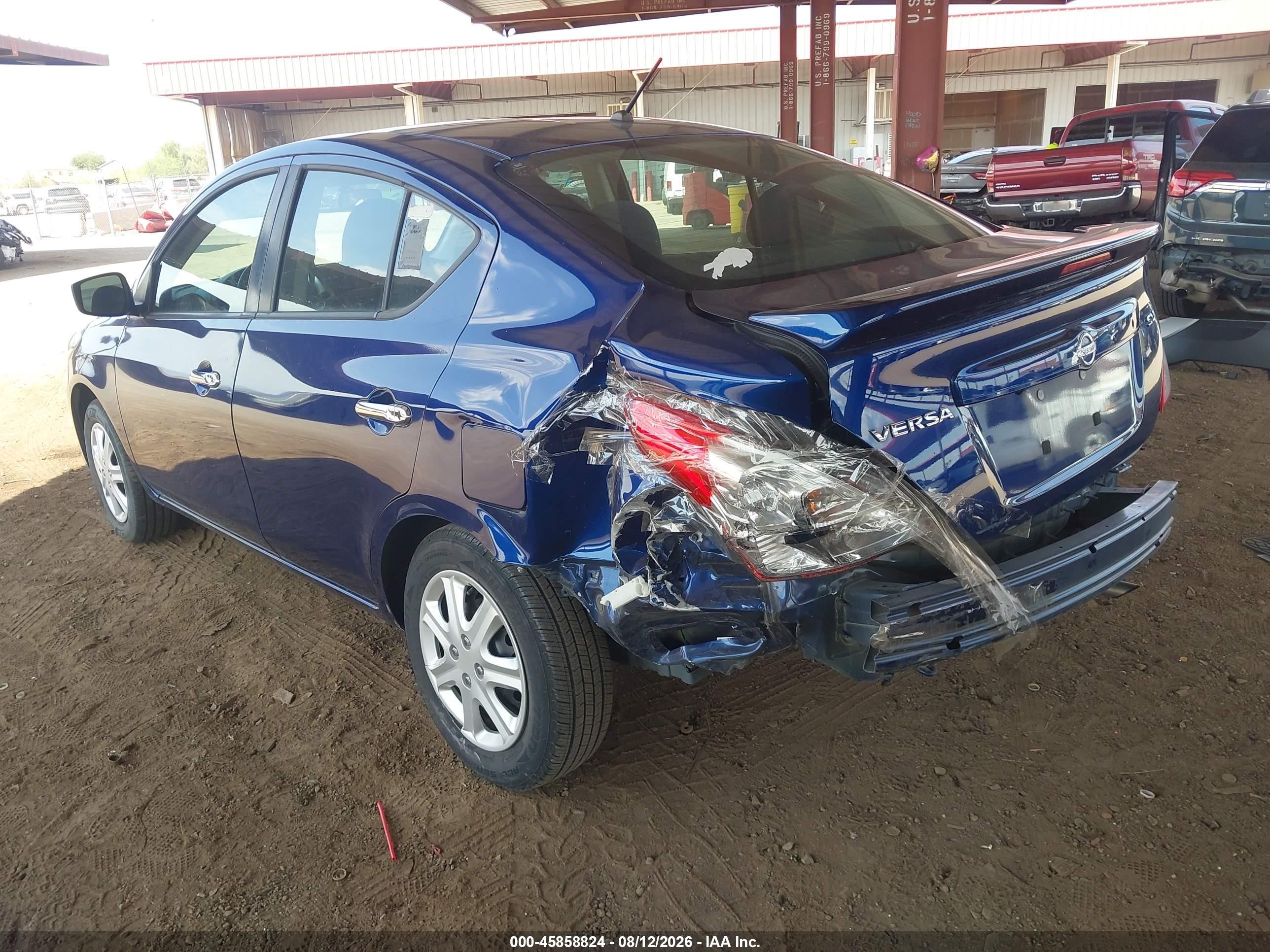 2019 Nissan Versa 1.6 Sv Синий vin: 3N1CN7AP6KL858231