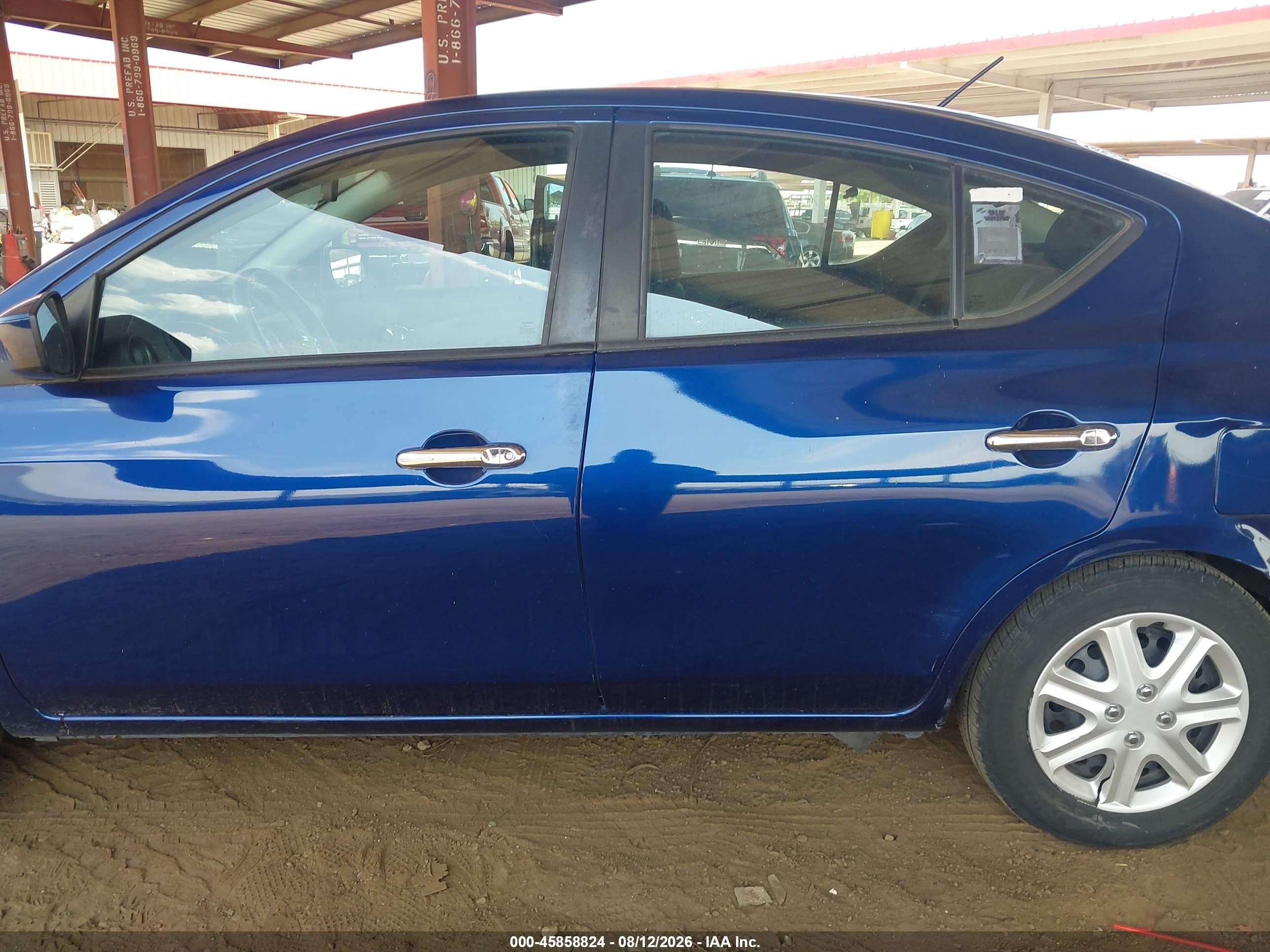 2019 Nissan Versa 1.6 Sv Синий vin: 3N1CN7AP6KL858231