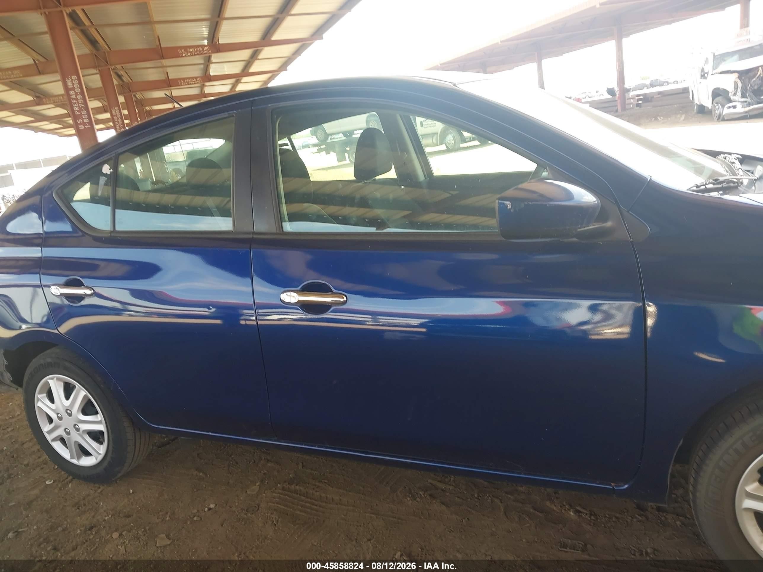 2019 Nissan Versa 1.6 Sv Синий vin: 3N1CN7AP6KL858231