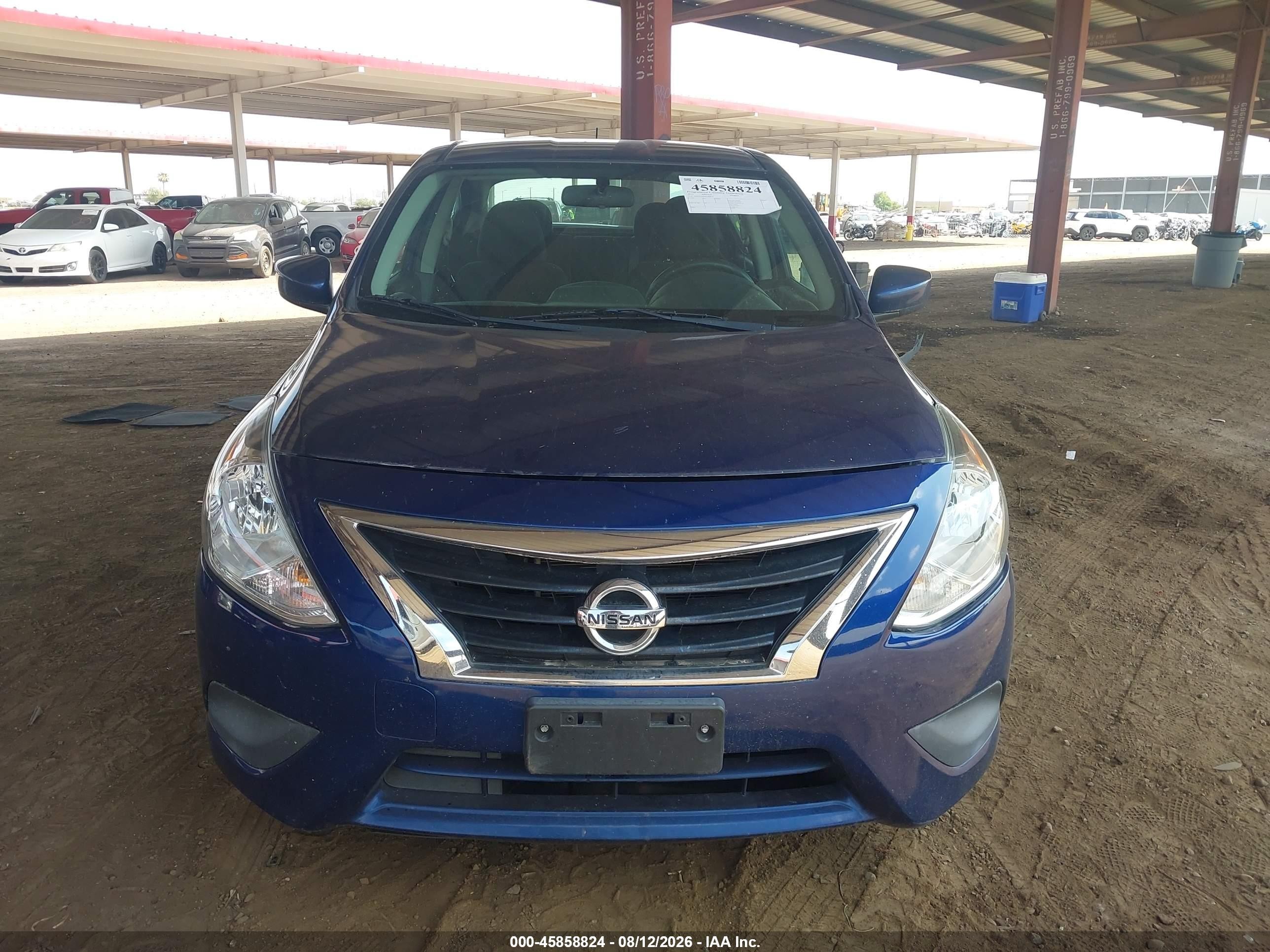 2019 Nissan Versa 1.6 Sv Синий vin: 3N1CN7AP6KL858231