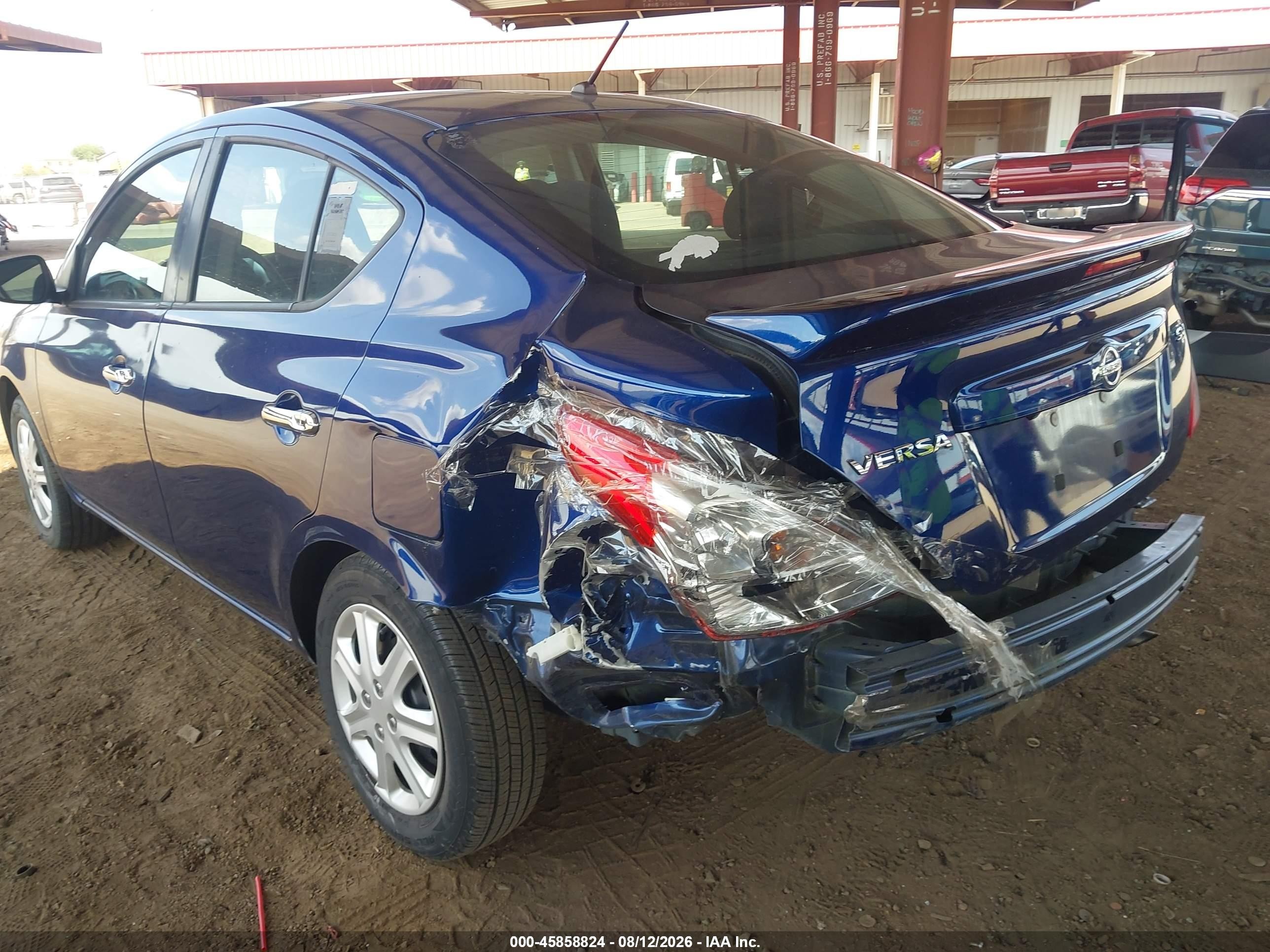 2019 Nissan Versa 1.6 Sv Синий vin: 3N1CN7AP6KL858231
