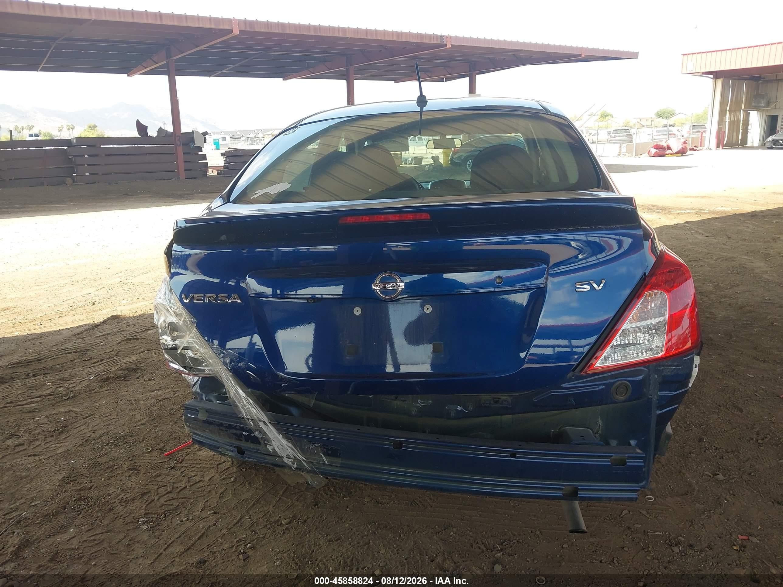 2019 Nissan Versa 1.6 Sv Синий vin: 3N1CN7AP6KL858231