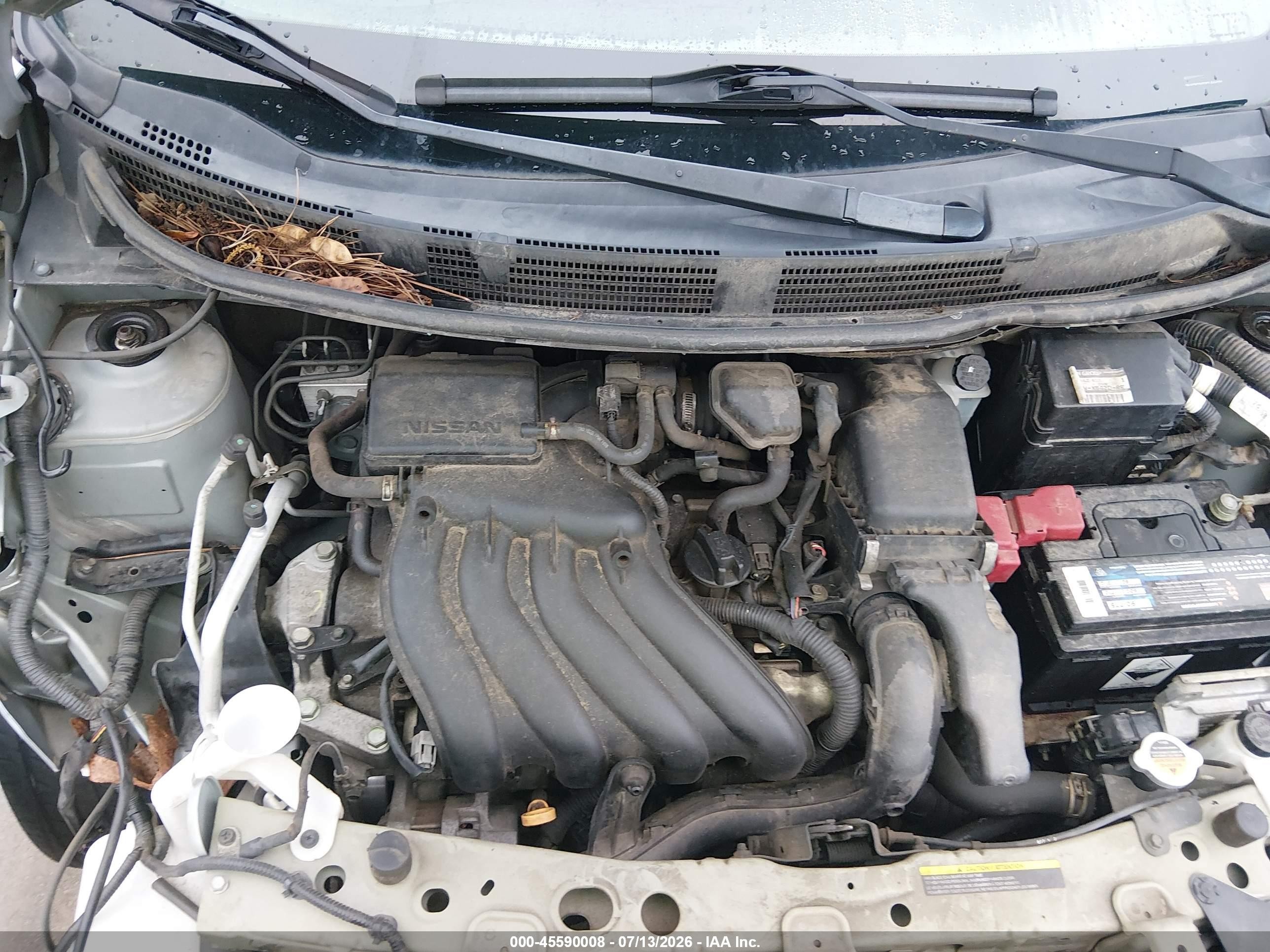2012 Nissan Versa 1.6 Sv Silver vin: 3N1CN7AP7CL844131