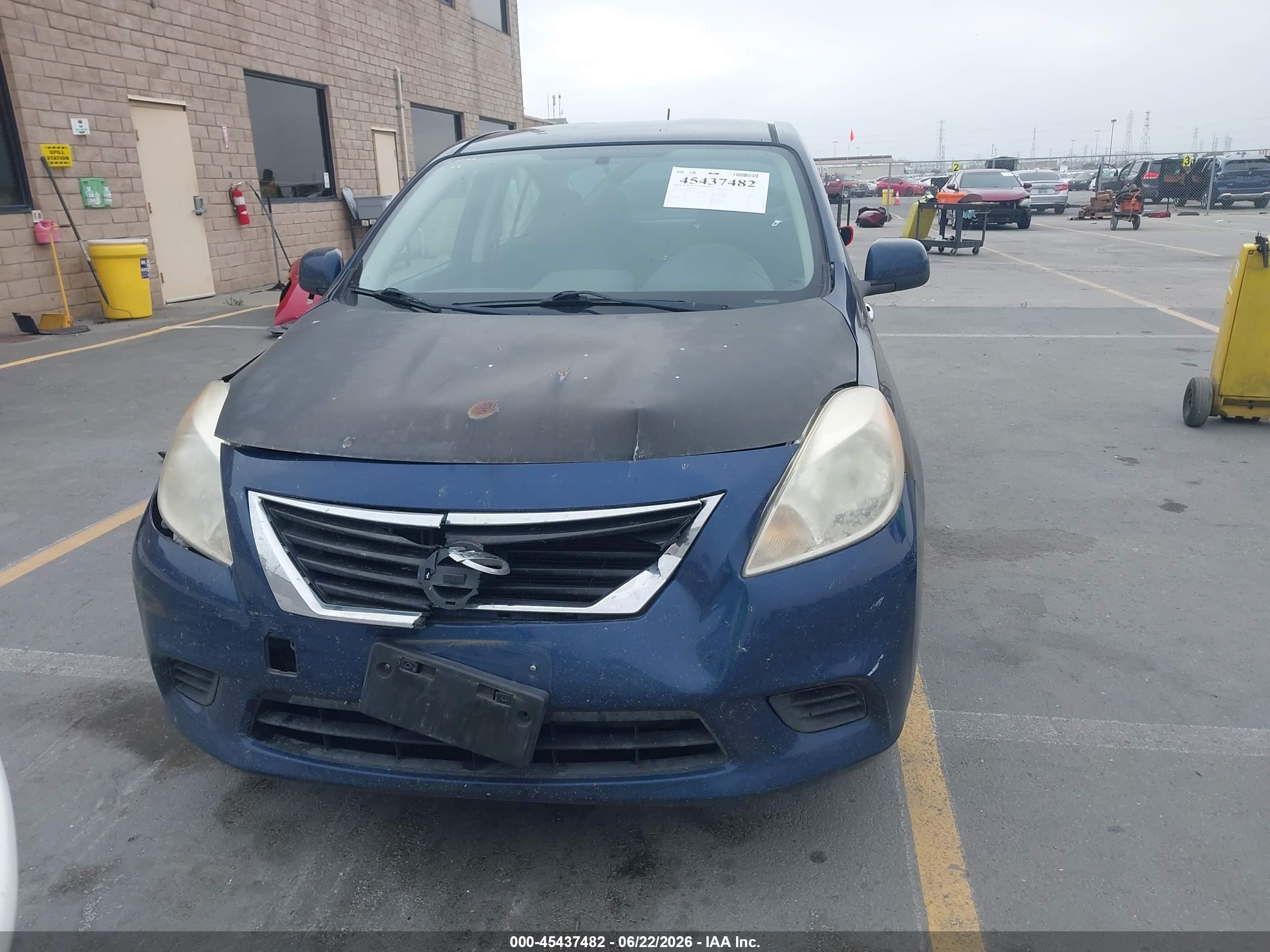 2012 Nissan Versa 1.6 Sv Blue vin: 3N1CN7AP7CL855274