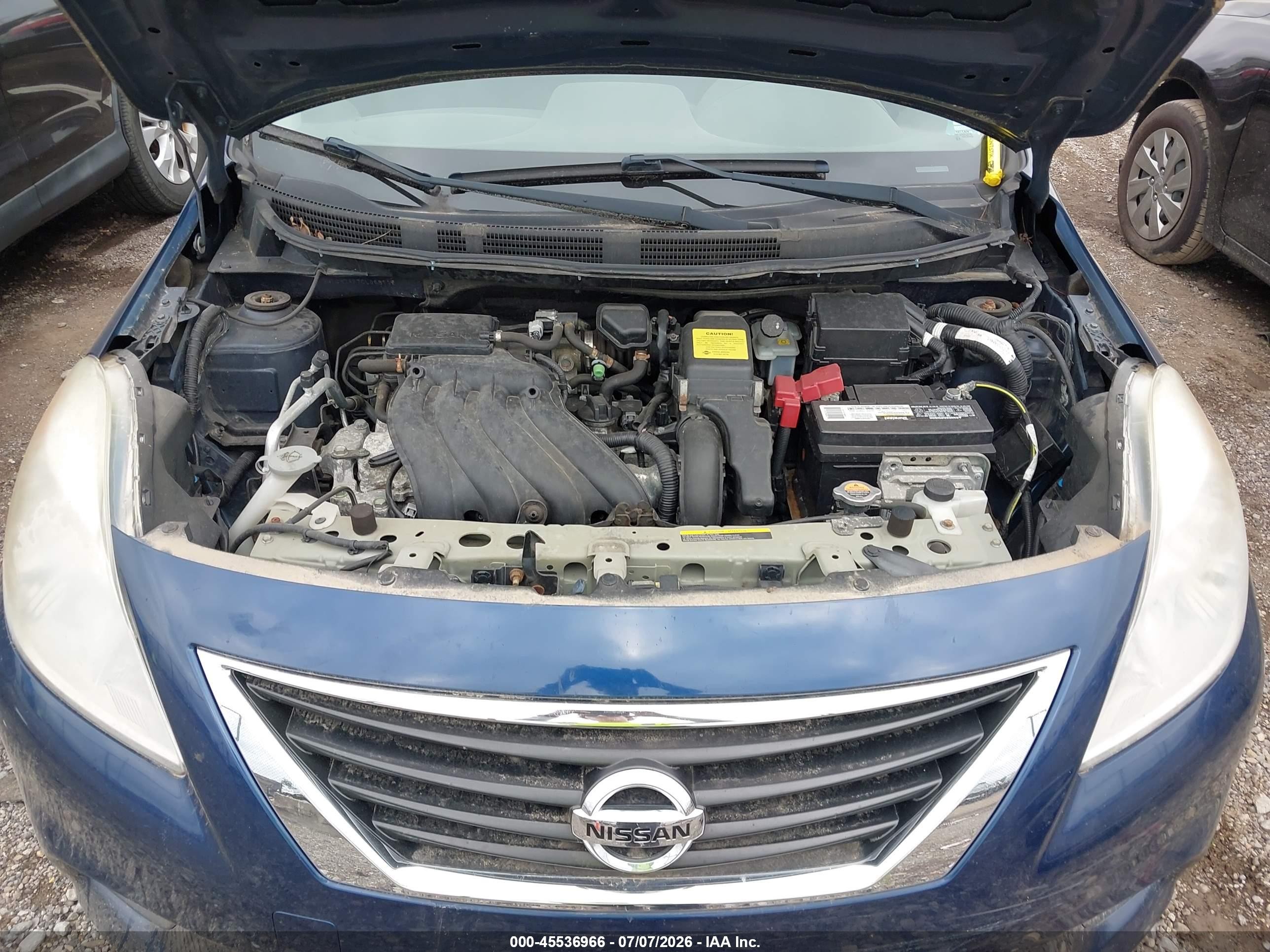 2012 Nissan Versa 1.6 Sv Blue vin: 3N1CN7AP7CL858112