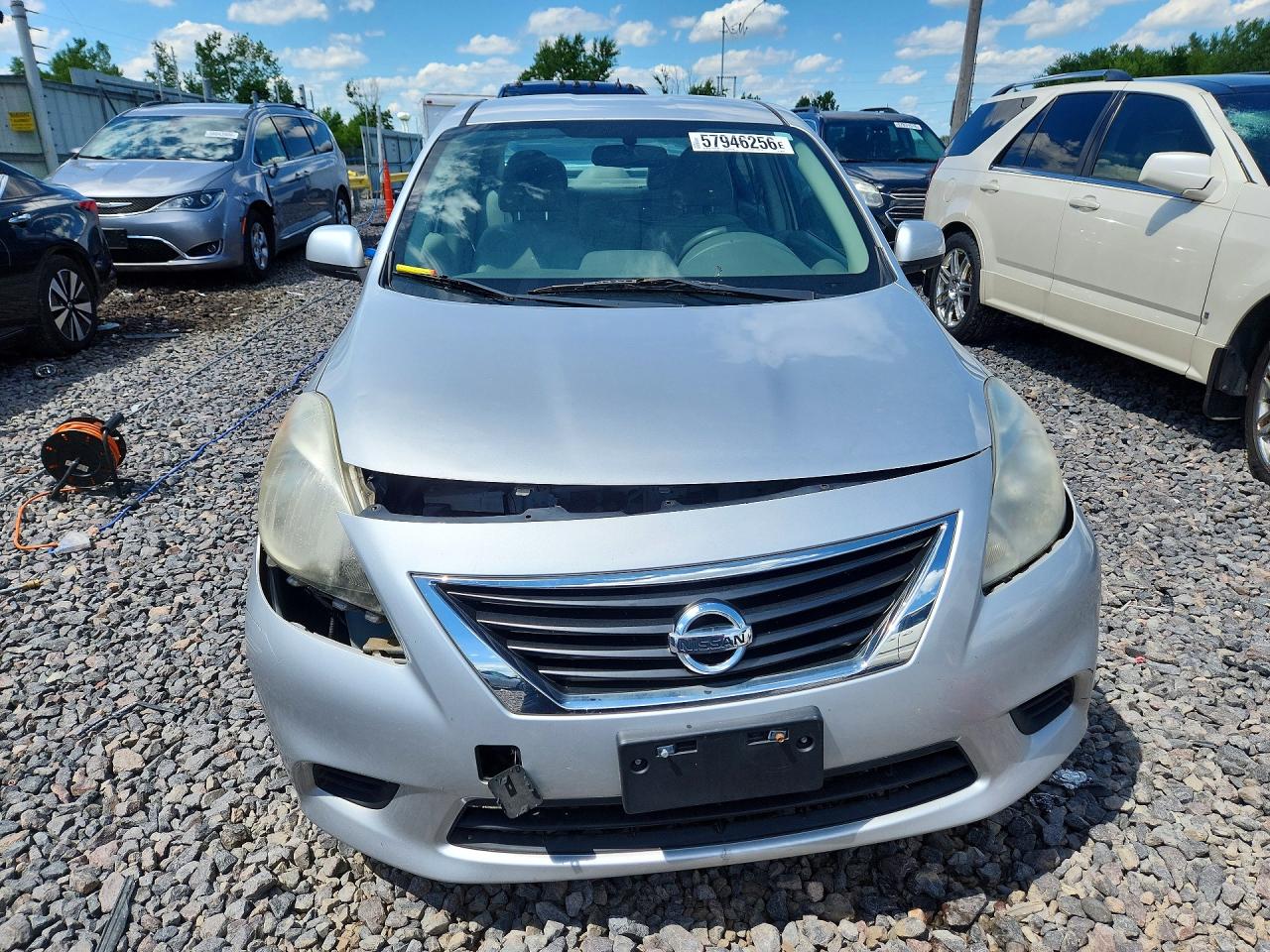 2012 Nissan Versa S/sv/sl Silver vin: 3N1CN7AP7CL868445