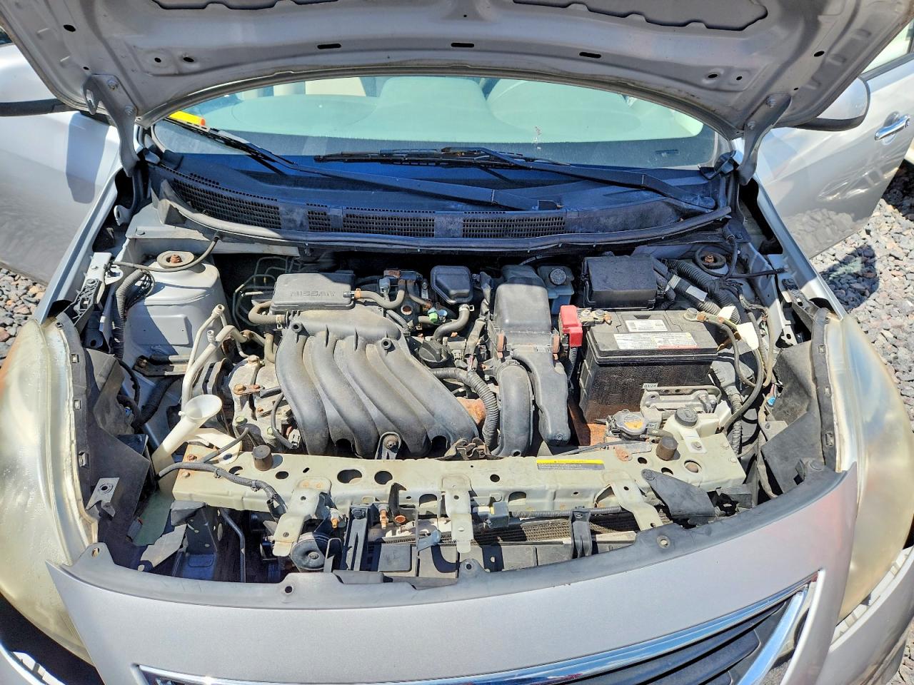 2012 Nissan Versa S/sv/sl Silver vin: 3N1CN7AP7CL868445