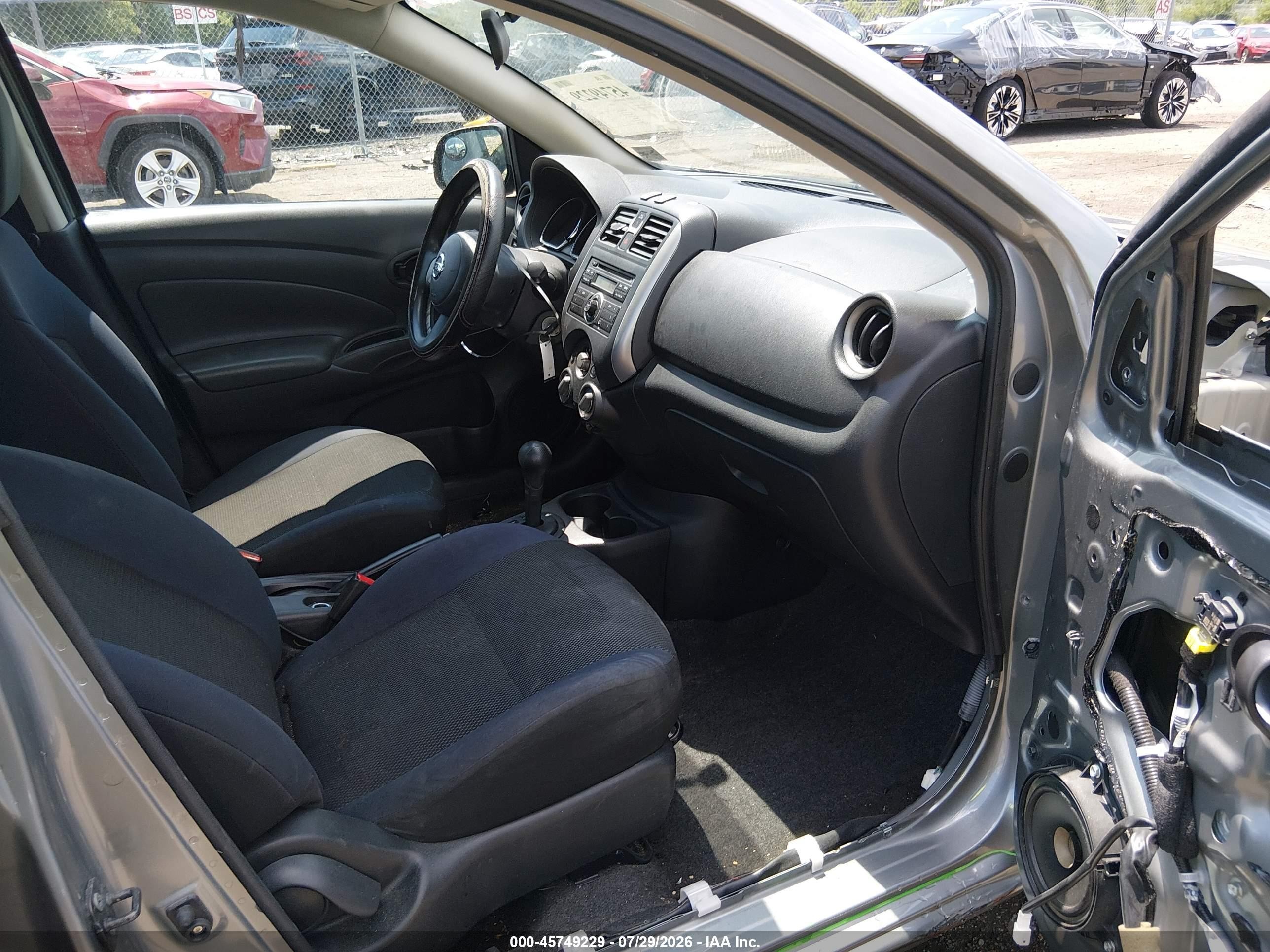 2012 Nissan Versa 1.6 Sv Gray vin: 3N1CN7AP7CL885116