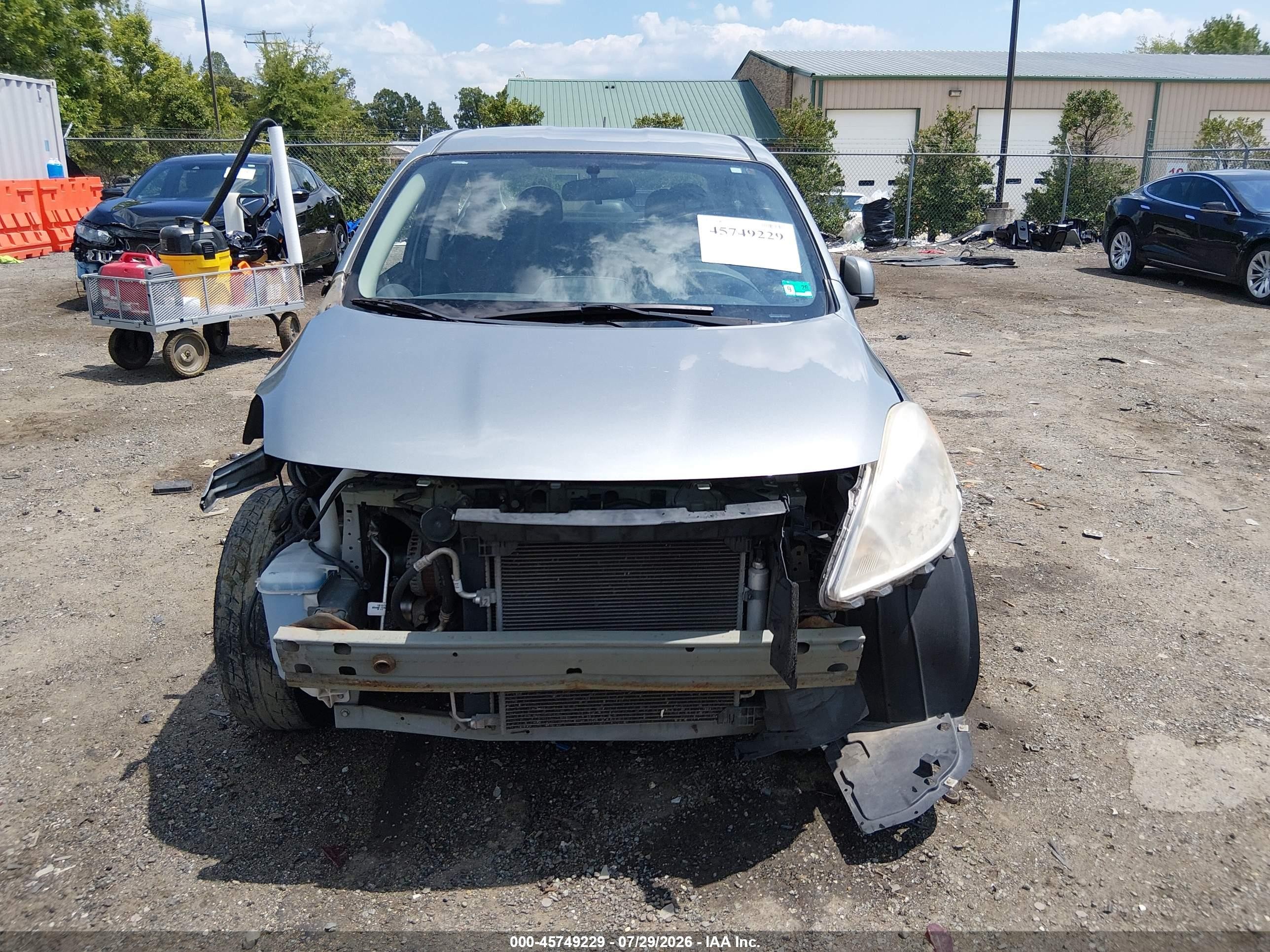 2012 Nissan Versa 1.6 Sv Gray vin: 3N1CN7AP7CL885116