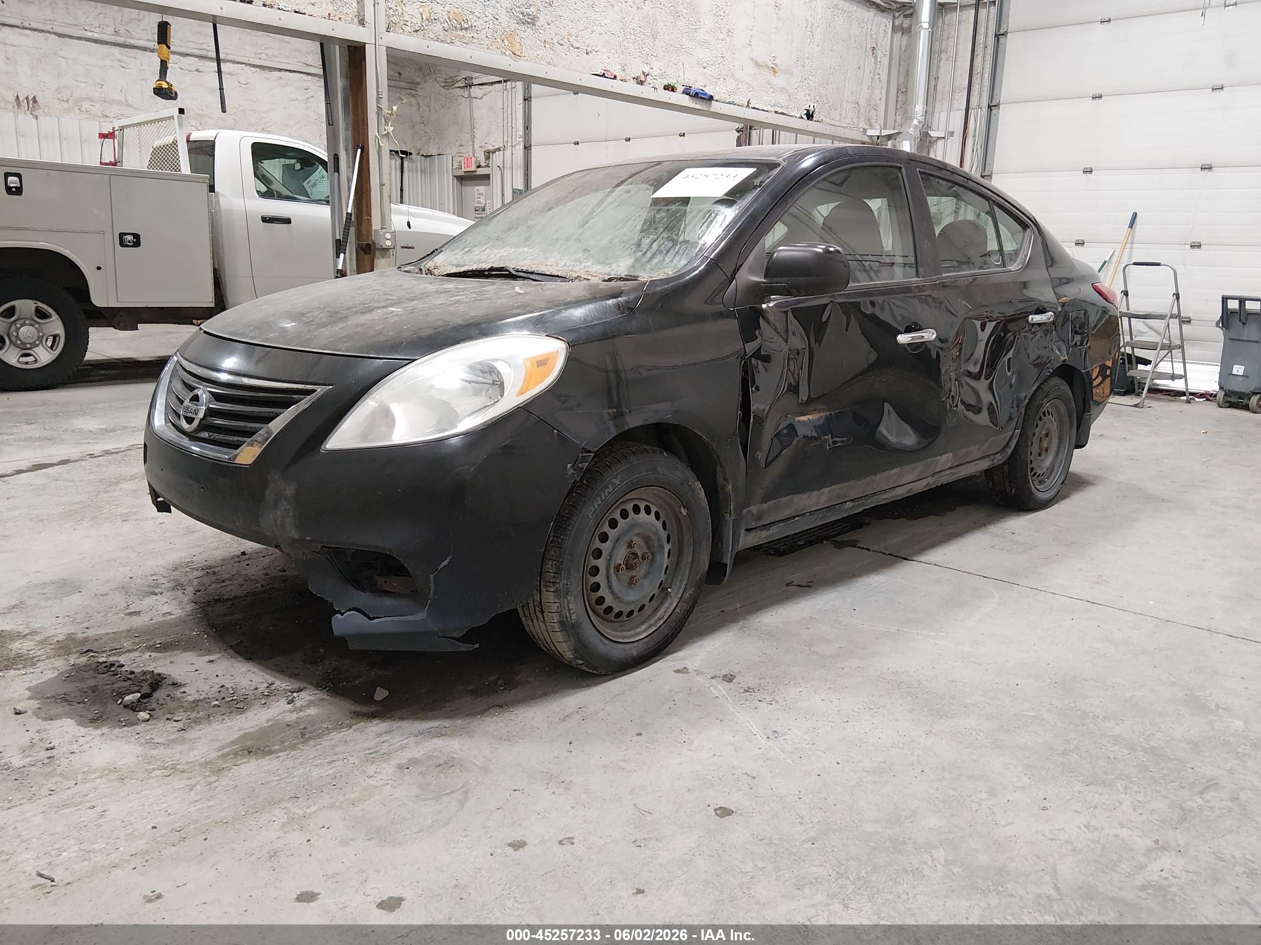 2012 Nissan Versa 1.6 Sv Black vin: 3N1CN7AP7CL894205