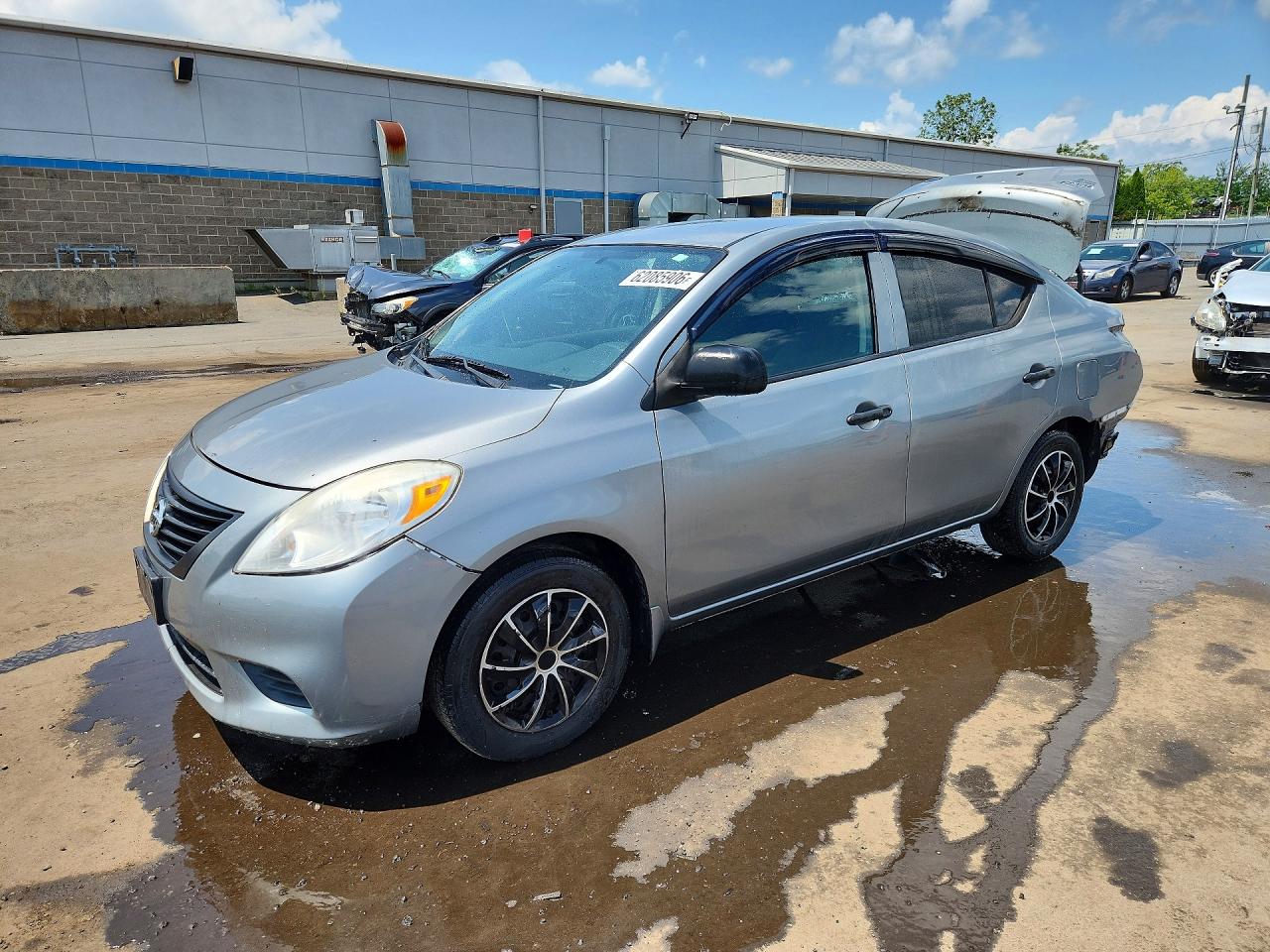 2013 Nissan Versa 1.6 S Silver vin: 3N1CN7AP7DL854238