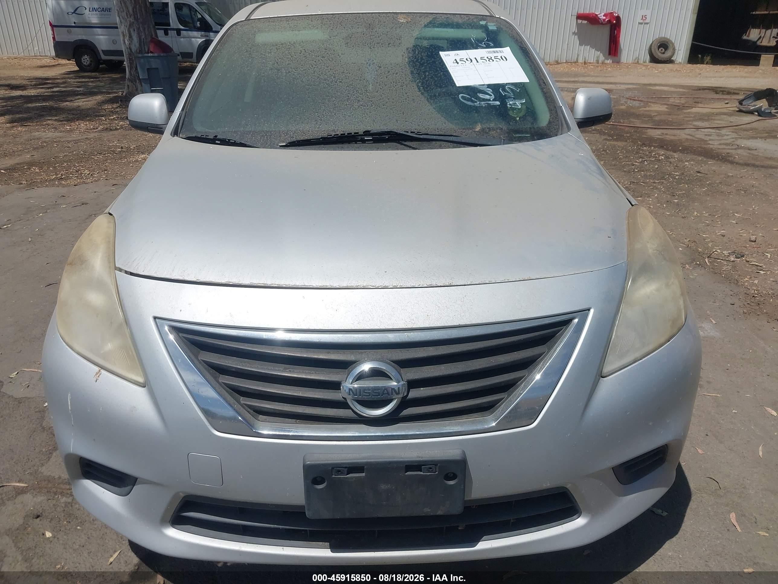 2013 Nissan Versa 1.6 Sv Silver vin: 3N1CN7AP7DL885649
