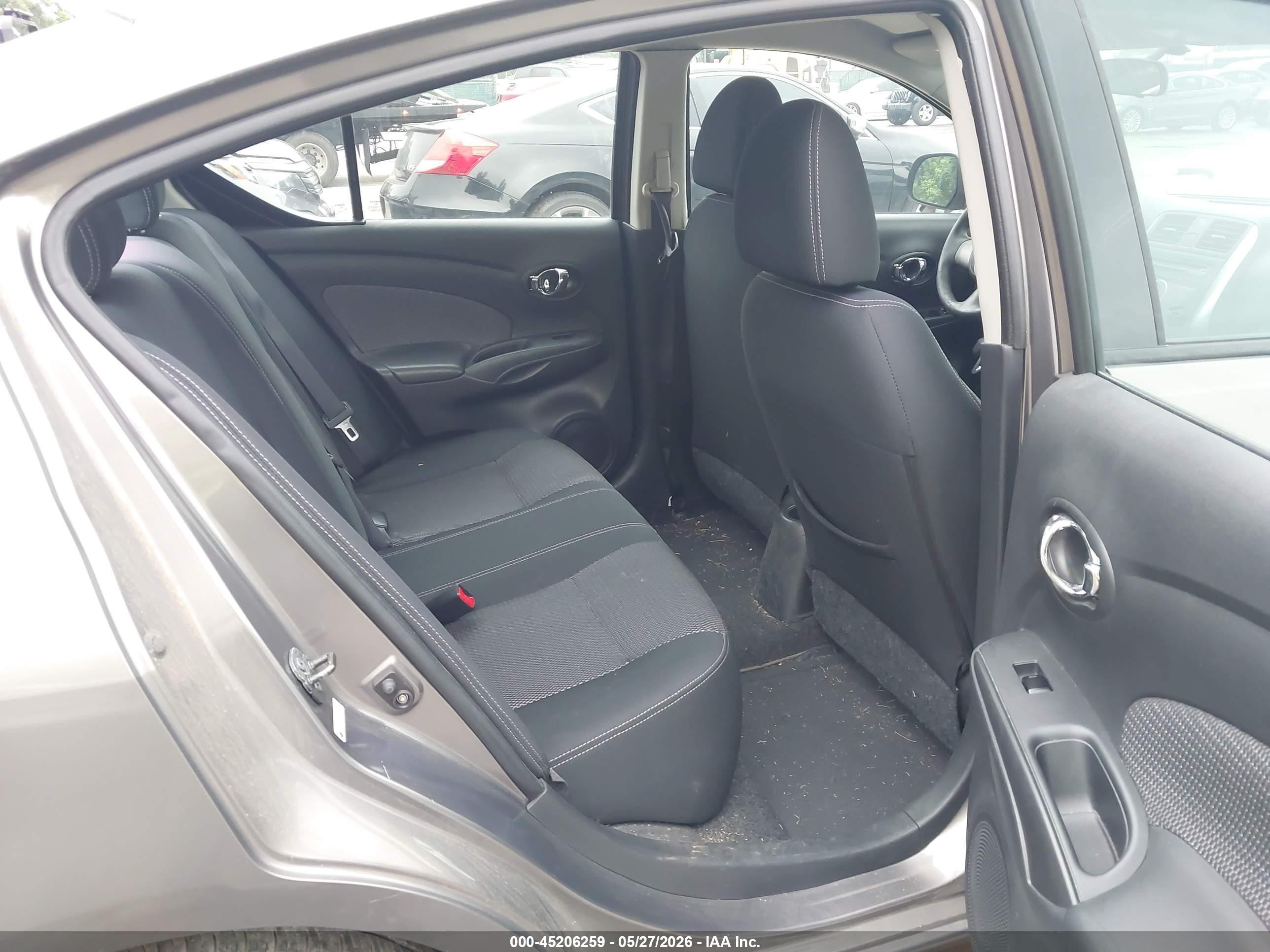 2014 Nissan Versa 1.6 Sv Gray vin: 3N1CN7AP7EK465235