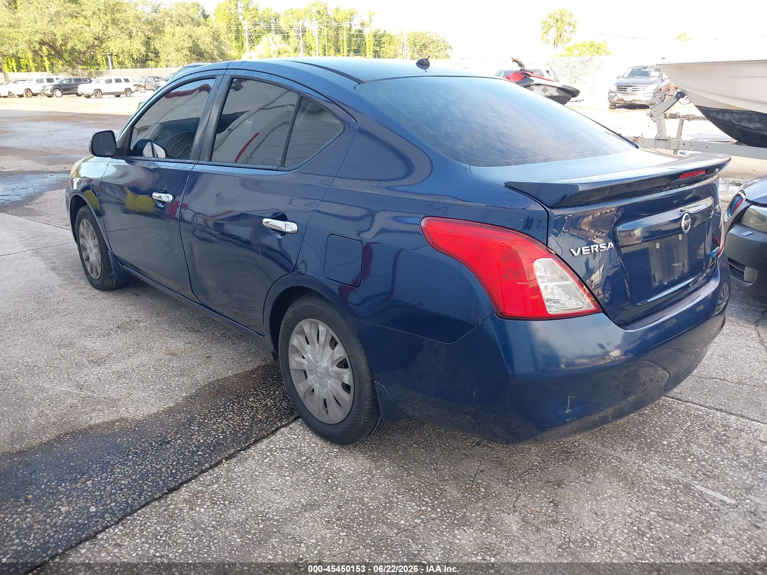 2014 Nissan Versa 1.6 Sv Blue vin: 3N1CN7AP7EL813237