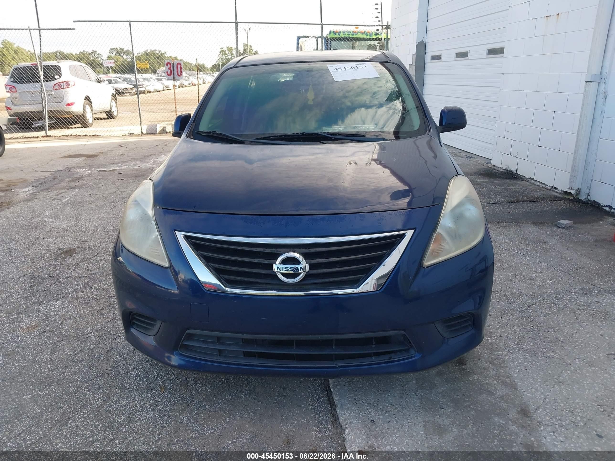2014 Nissan Versa 1.6 Sv Blue vin: 3N1CN7AP7EL813237