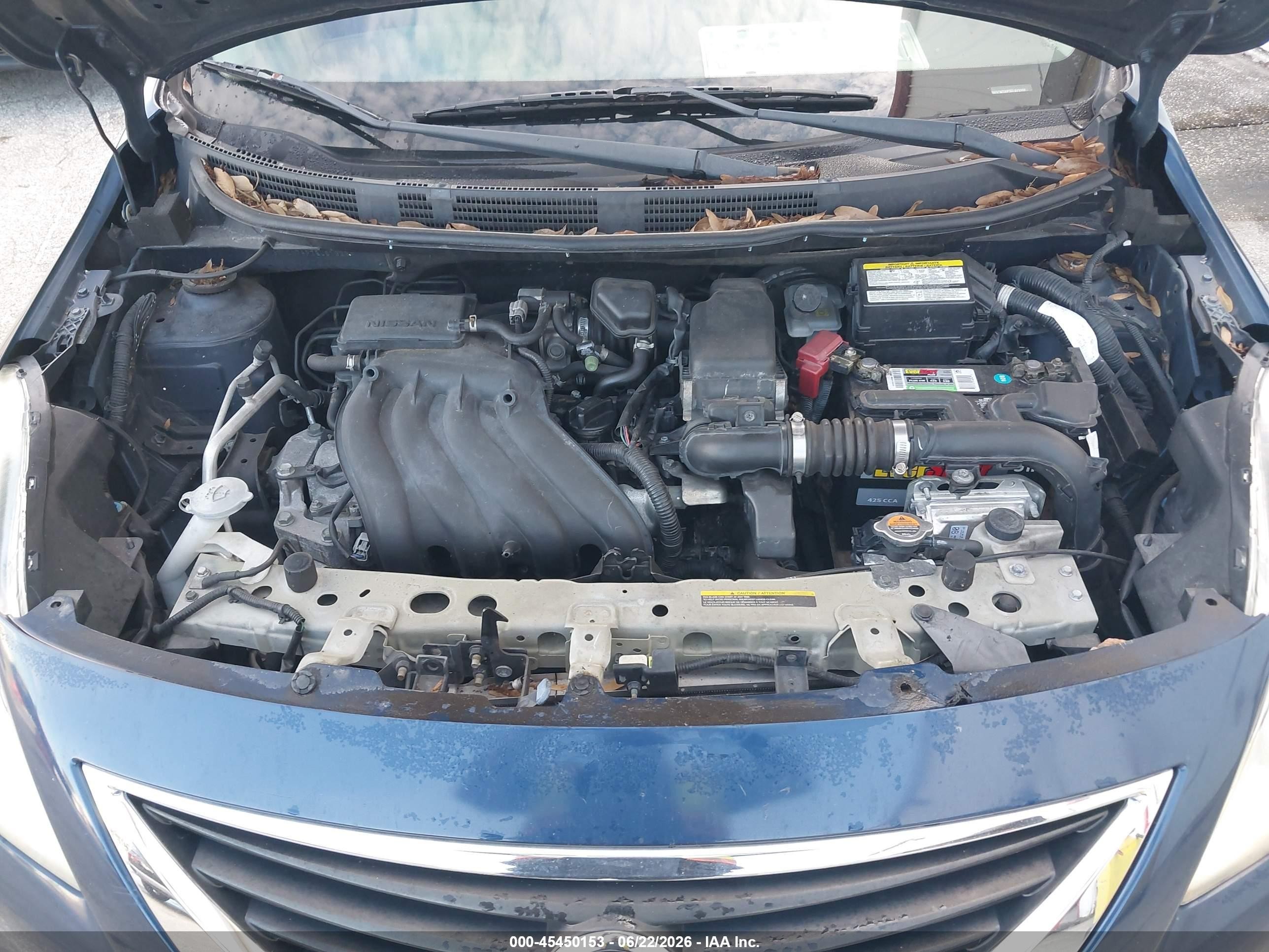 2014 Nissan Versa 1.6 Sv Blue vin: 3N1CN7AP7EL813237
