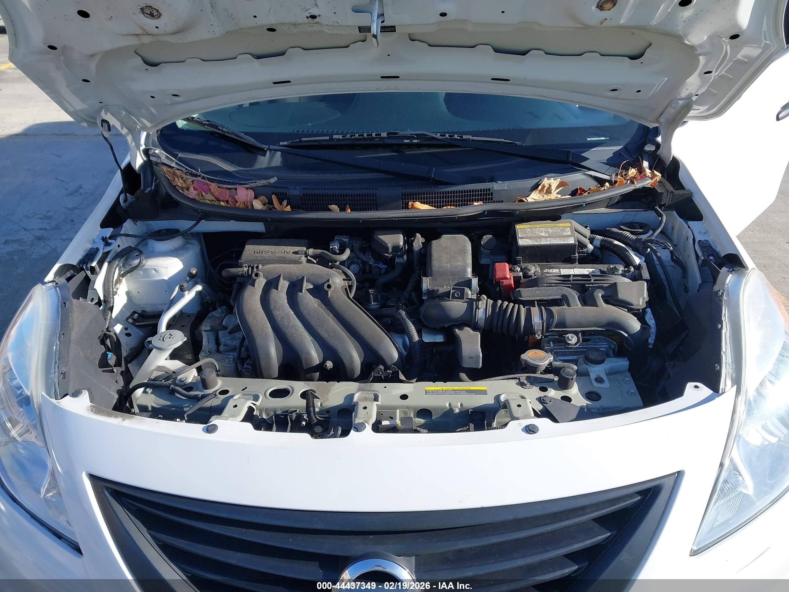 2014 Nissan Versa 1.6 S+ White vin: 3N1CN7AP7EL818602