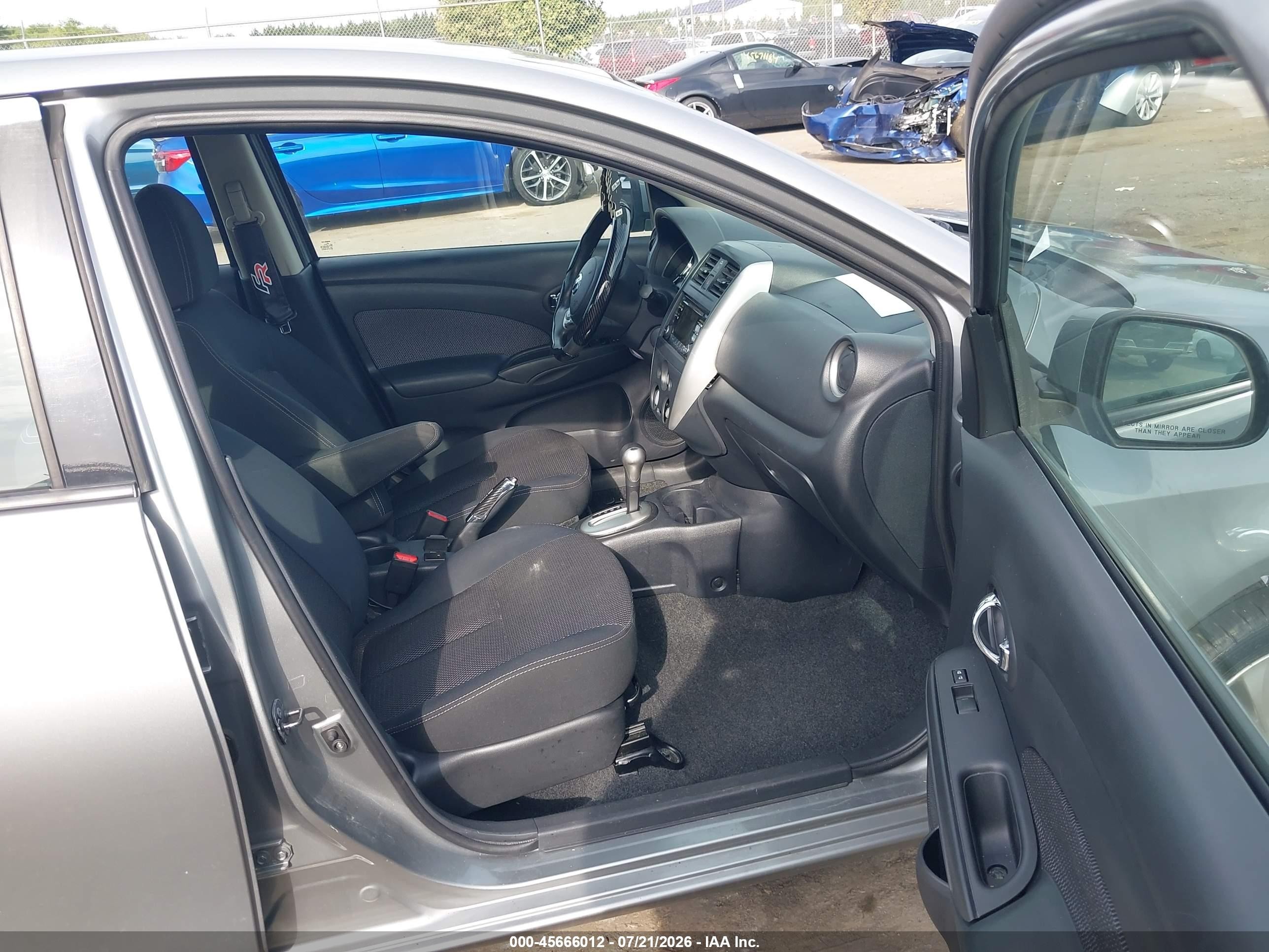 2014 Nissan Versa 1.6 Sl Gray vin: 3N1CN7AP7EL836940