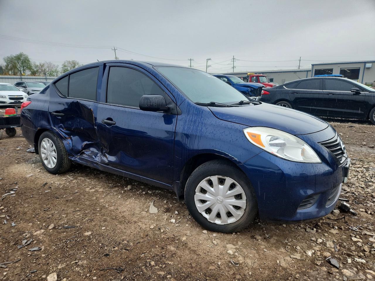 2014 Nissan Versa 1.6 S Plus Blue vin: 3N1CN7AP7EL844522