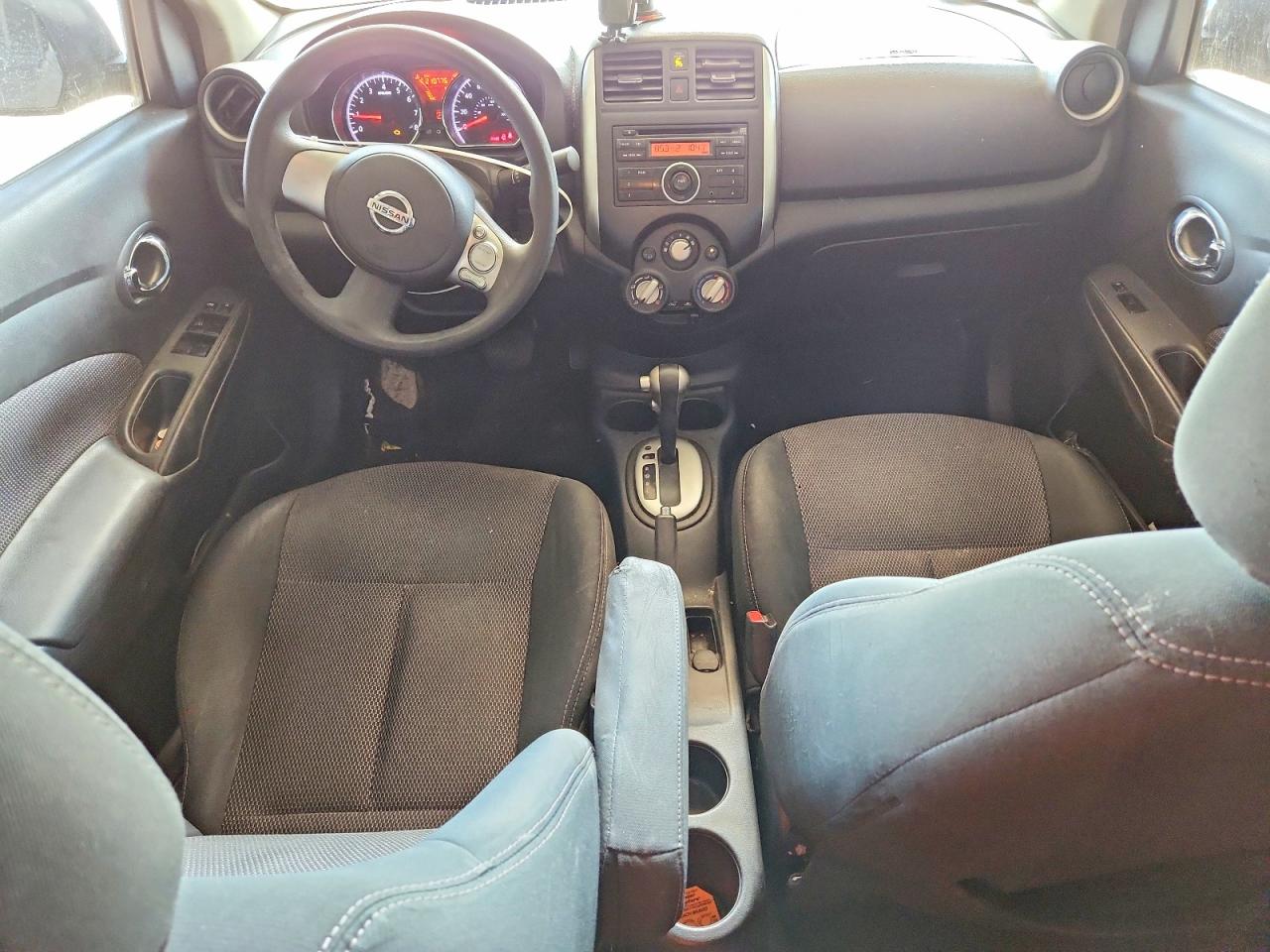 2014 Nissan Versa 1.6 Sv Gray vin: 3N1CN7AP7EL875656