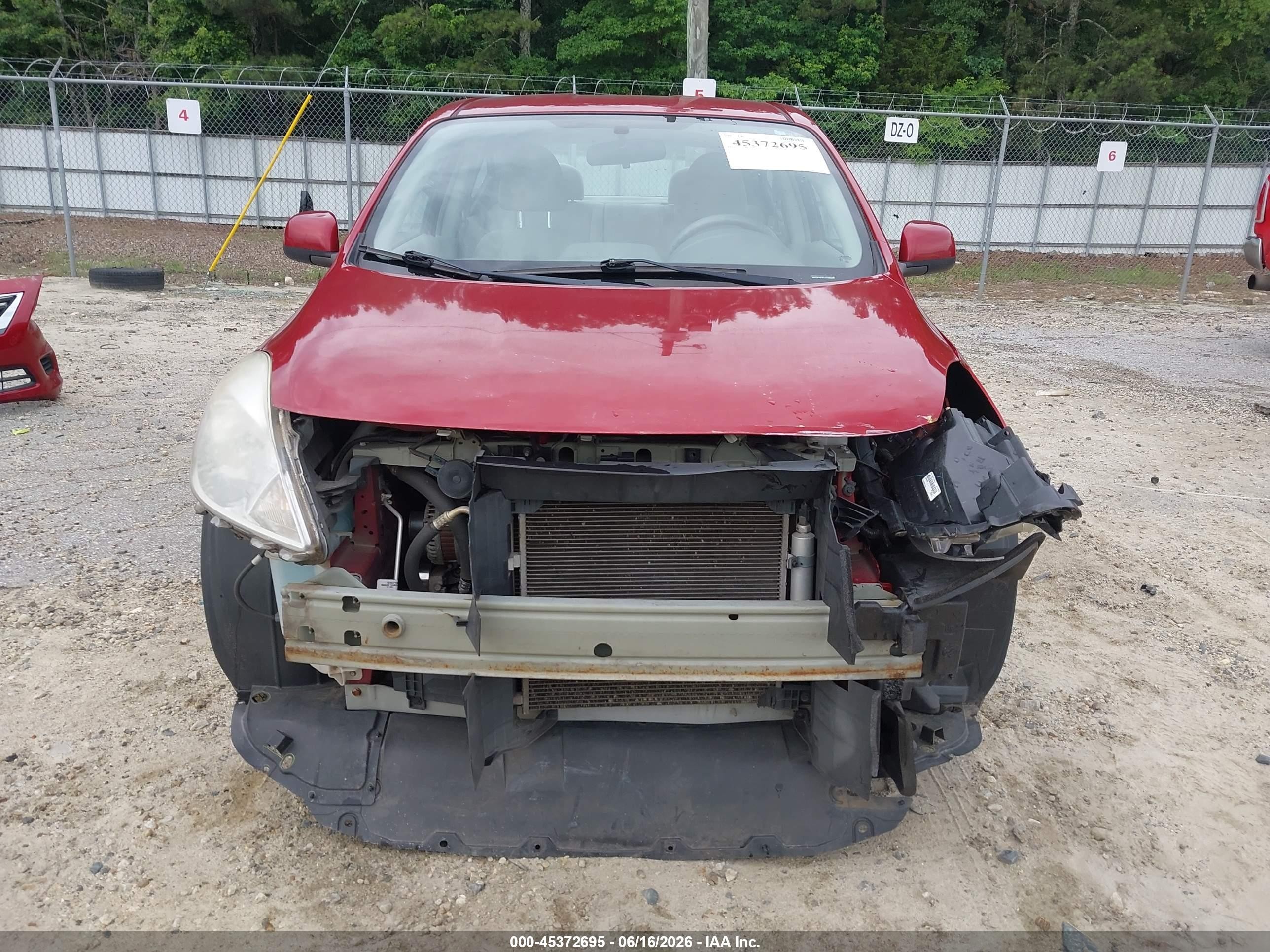 2014 Nissan Versa 1.6 Sv Red vin: 3N1CN7AP7EL876306