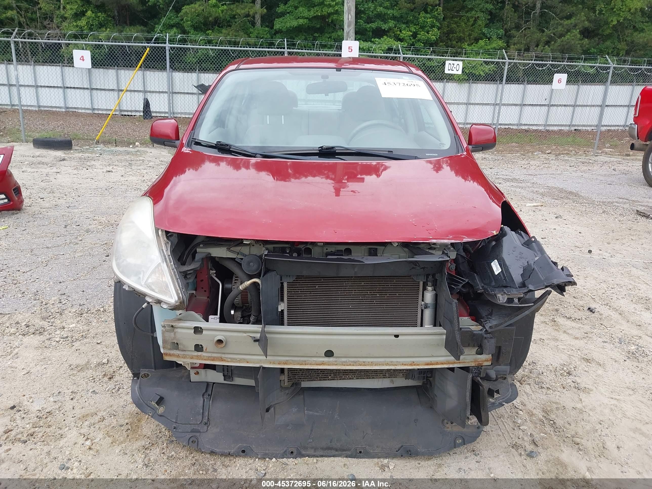 2014 Nissan Versa 1.6 Sv Red vin: 3N1CN7AP7EL876306