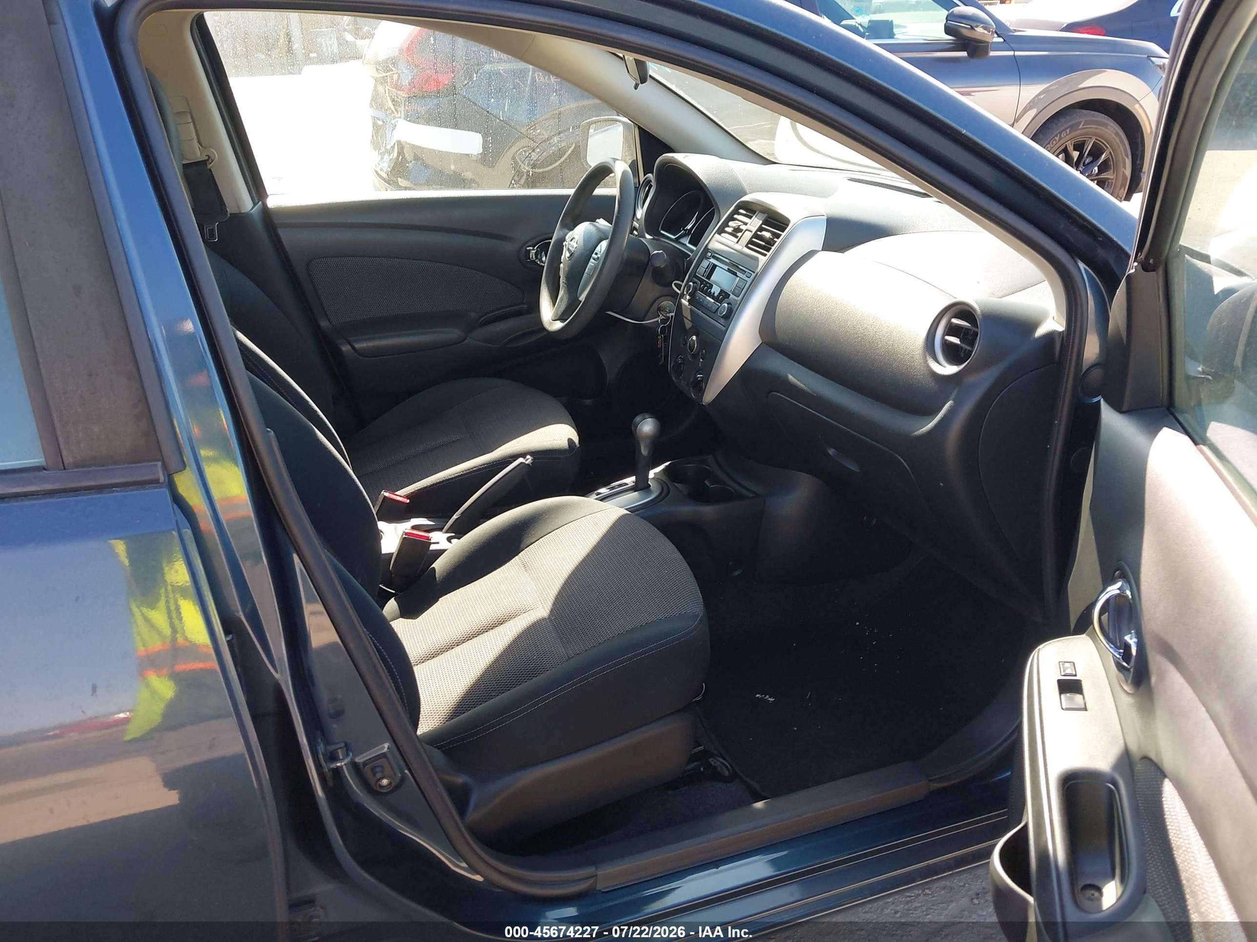 2015 Nissan Versa 1.6 Sv Dark Blue vin: 3N1CN7AP7FL802966