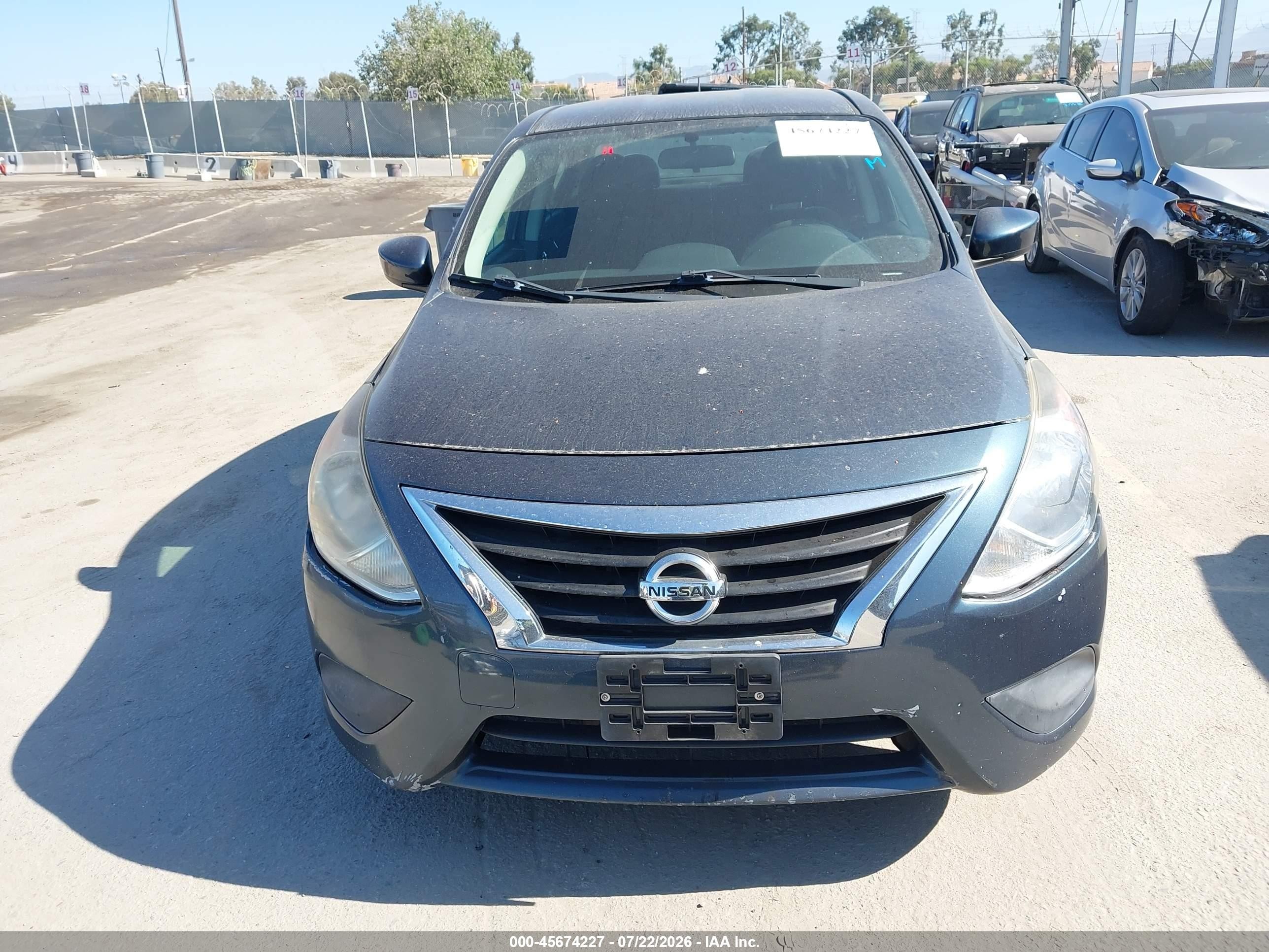 2015 Nissan Versa 1.6 Sv Dark Blue vin: 3N1CN7AP7FL802966