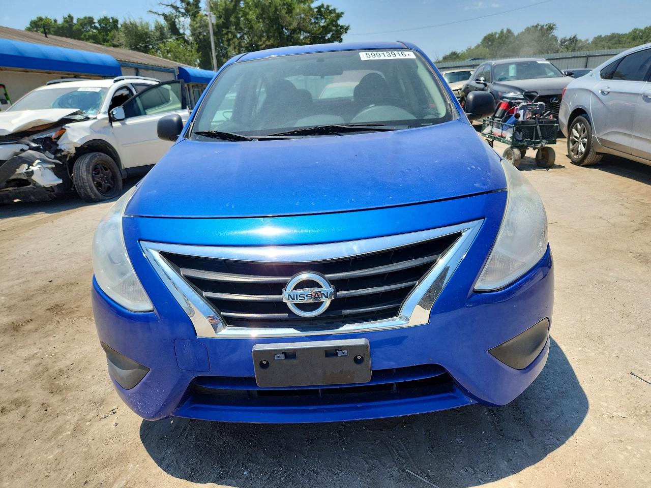 2015 Nissan Versa 1.6 S Plus Blue vin: 3N1CN7AP7FL807293