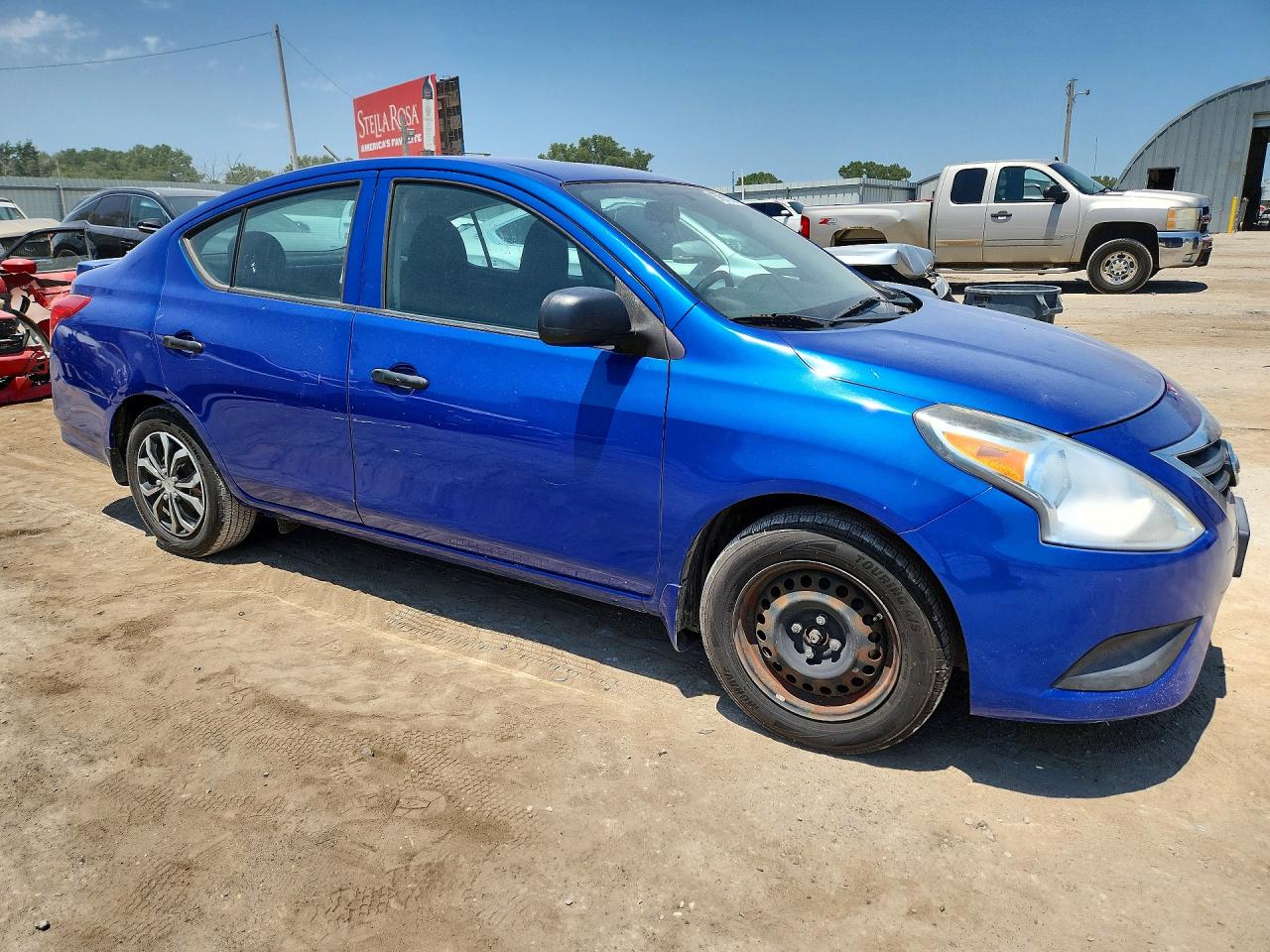 2015 Nissan Versa 1.6 S Plus Blue vin: 3N1CN7AP7FL807293