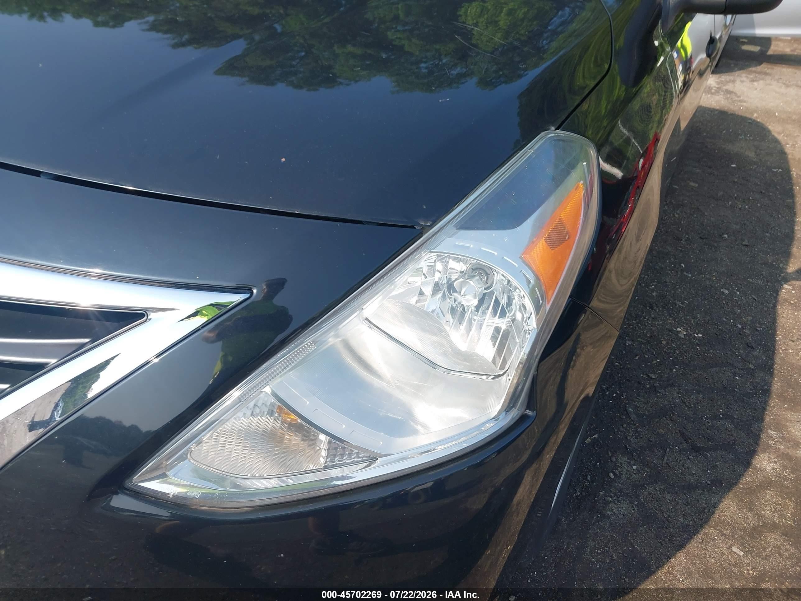 2015 Nissan Versa 1.6 S Black vin: 3N1CN7AP7FL841489