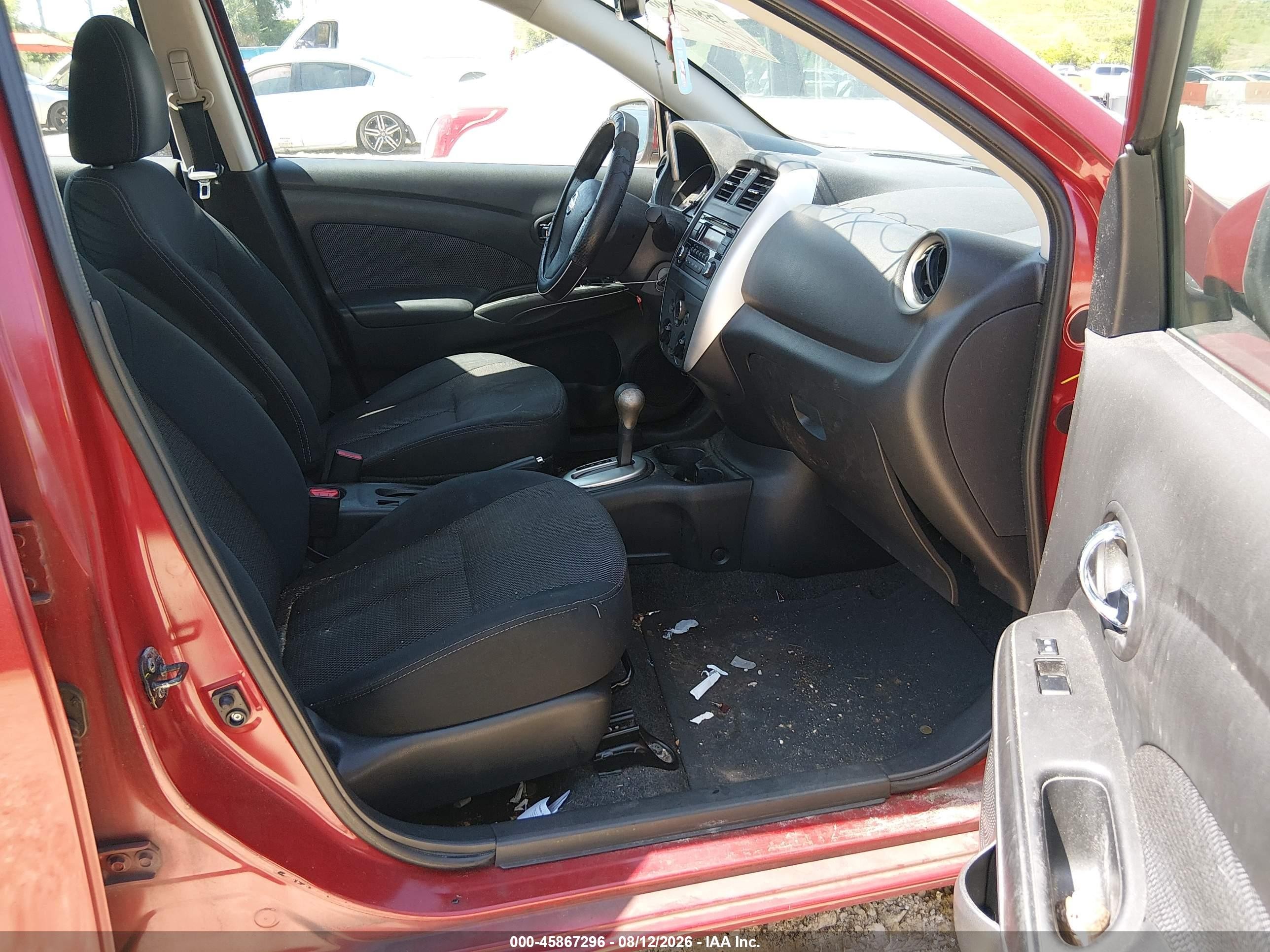 2015 Nissan Versa 1.6 Sv Red vin: 3N1CN7AP7FL841685