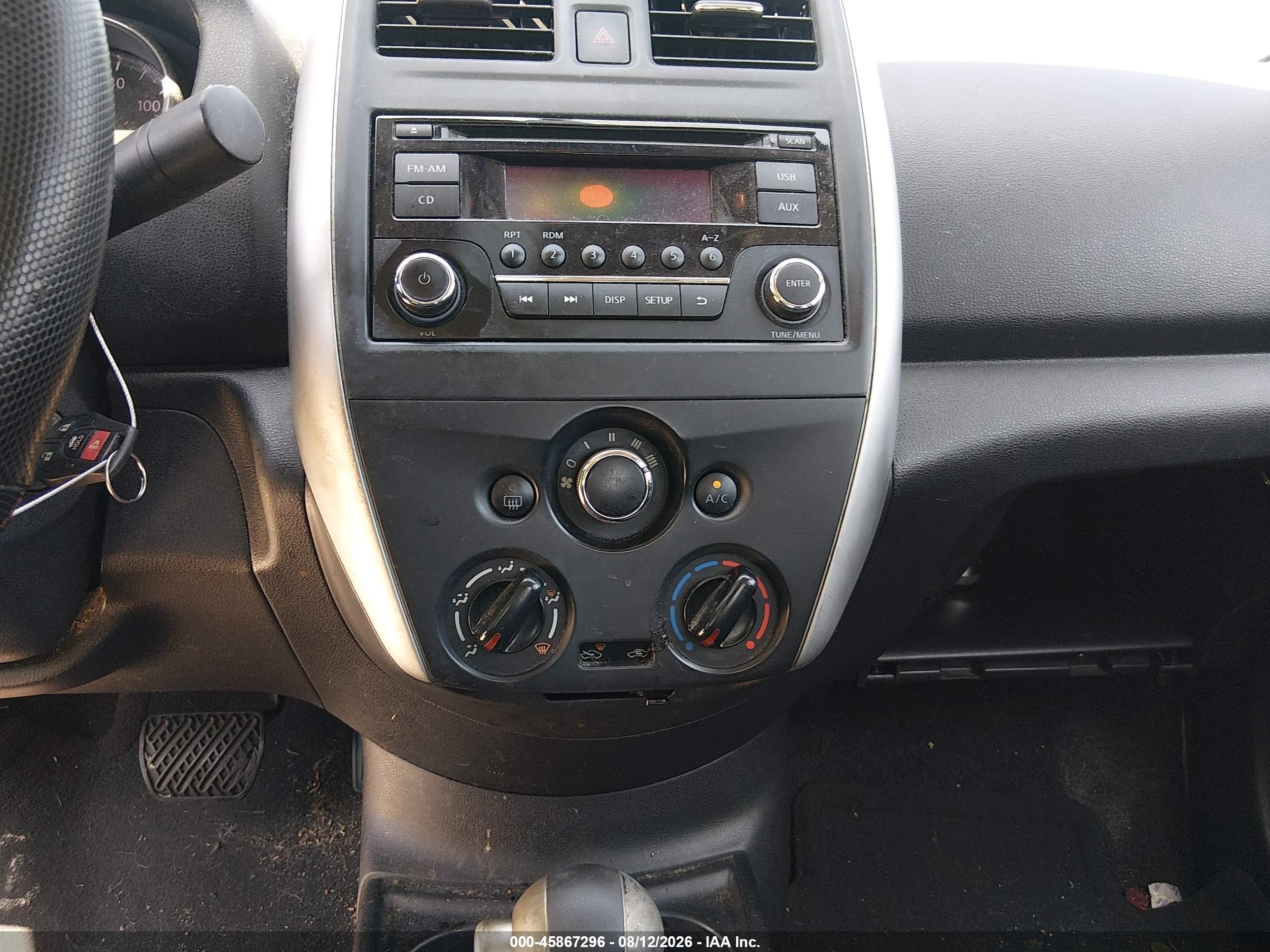 2015 Nissan Versa 1.6 Sv Red vin: 3N1CN7AP7FL841685